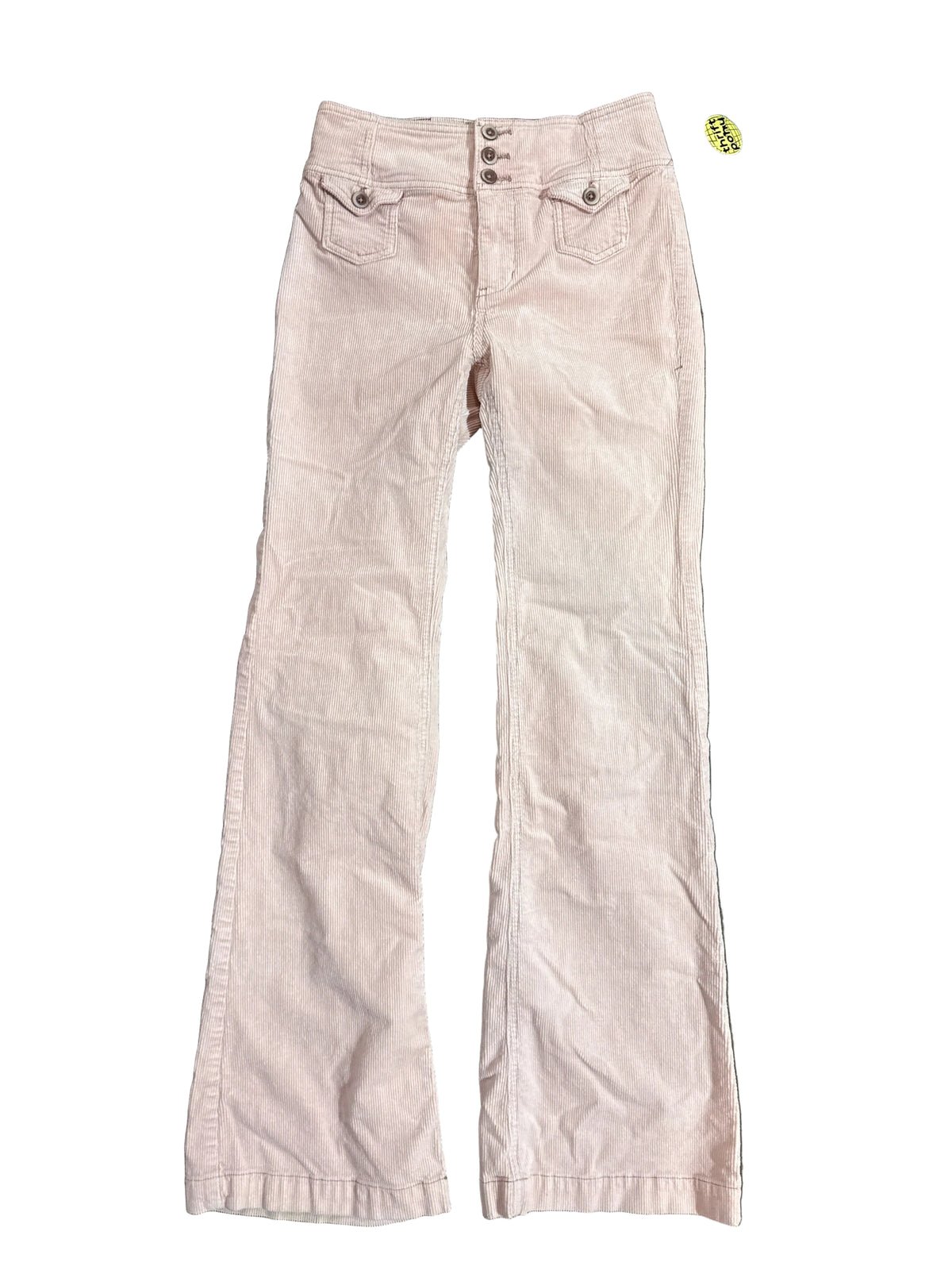 pink pilcro cord button up pants, 26