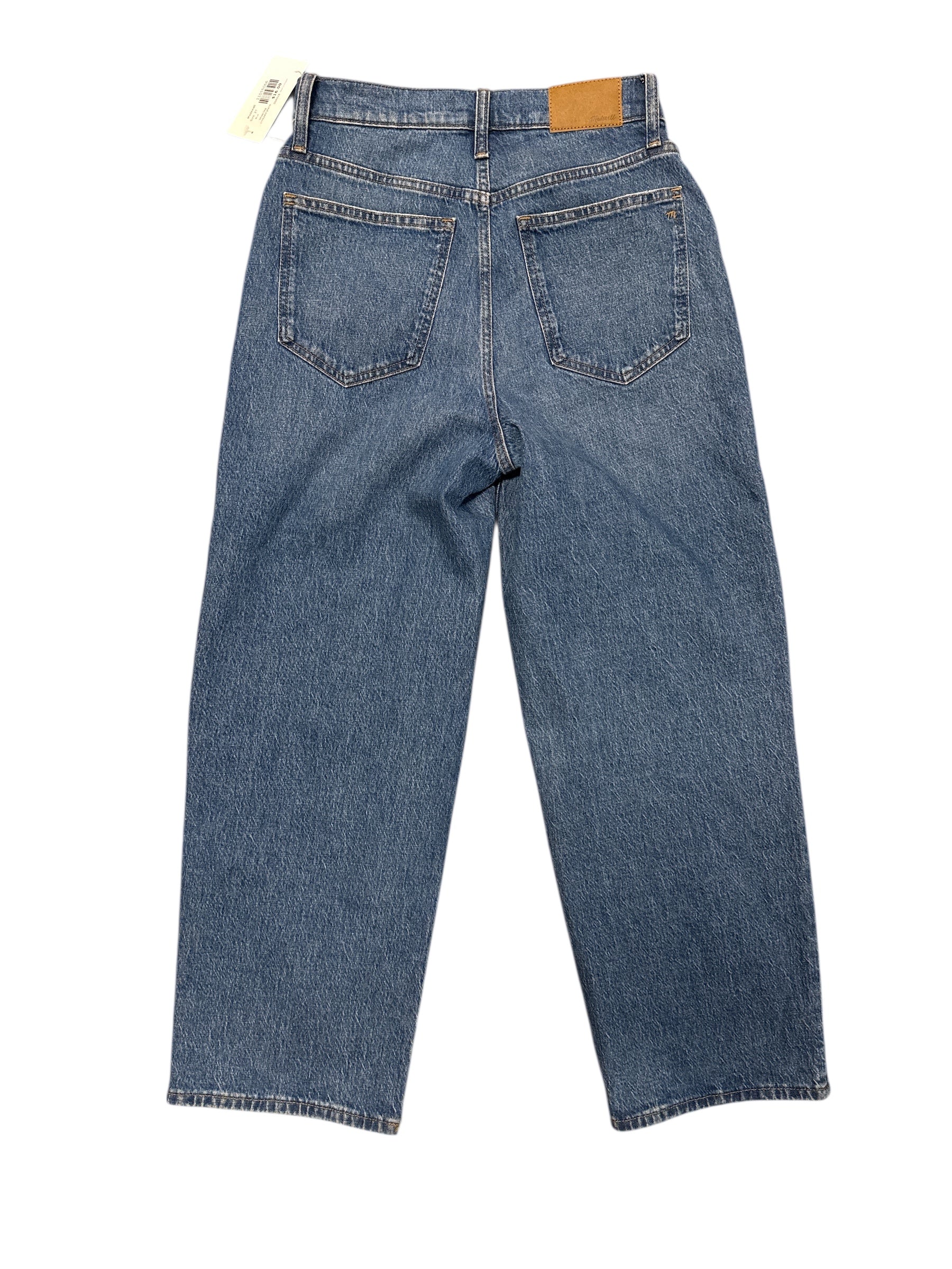 Blue Madewell Wide leg cropped jeans, 27