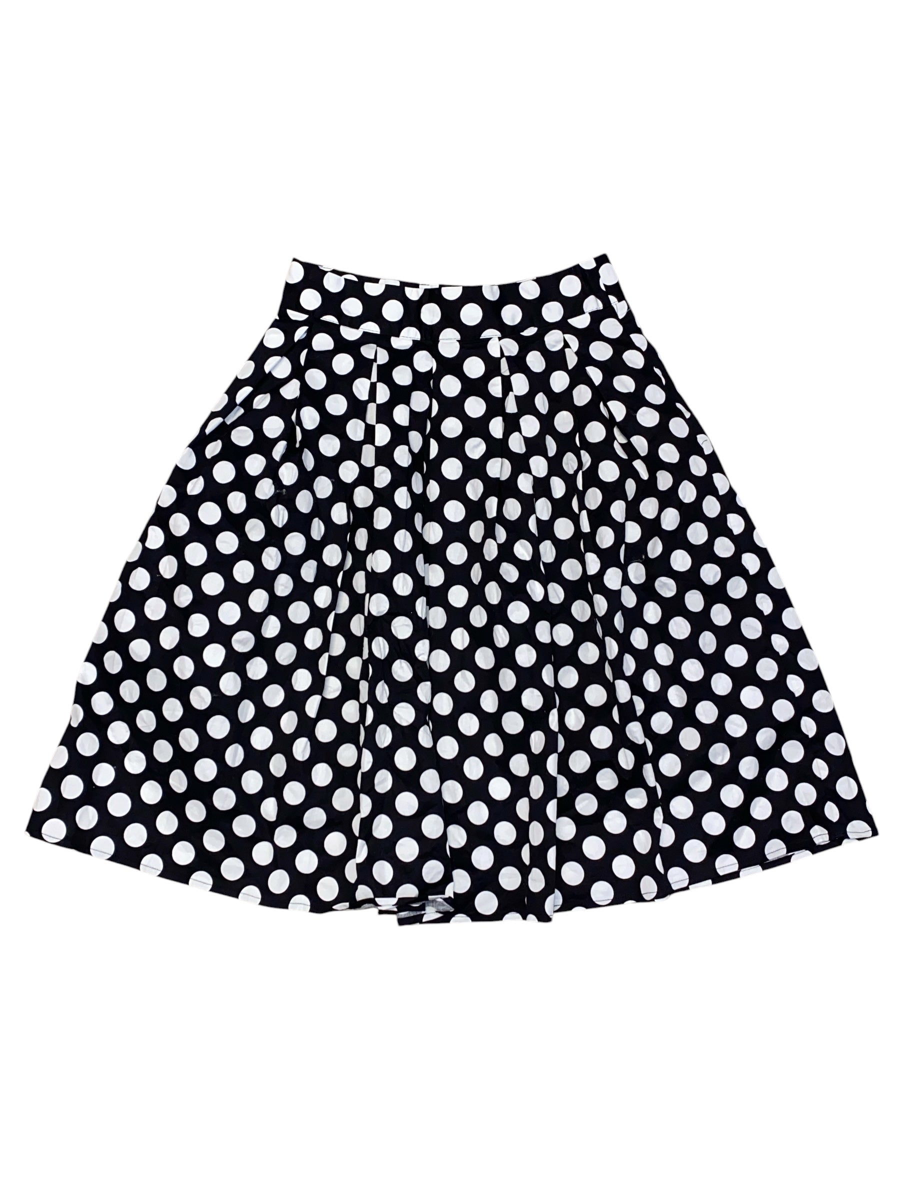 black white  polka dot skirt, xs