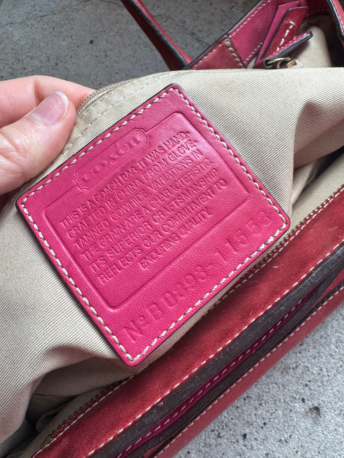 Red coach madeline shoulder bag B0893 11553