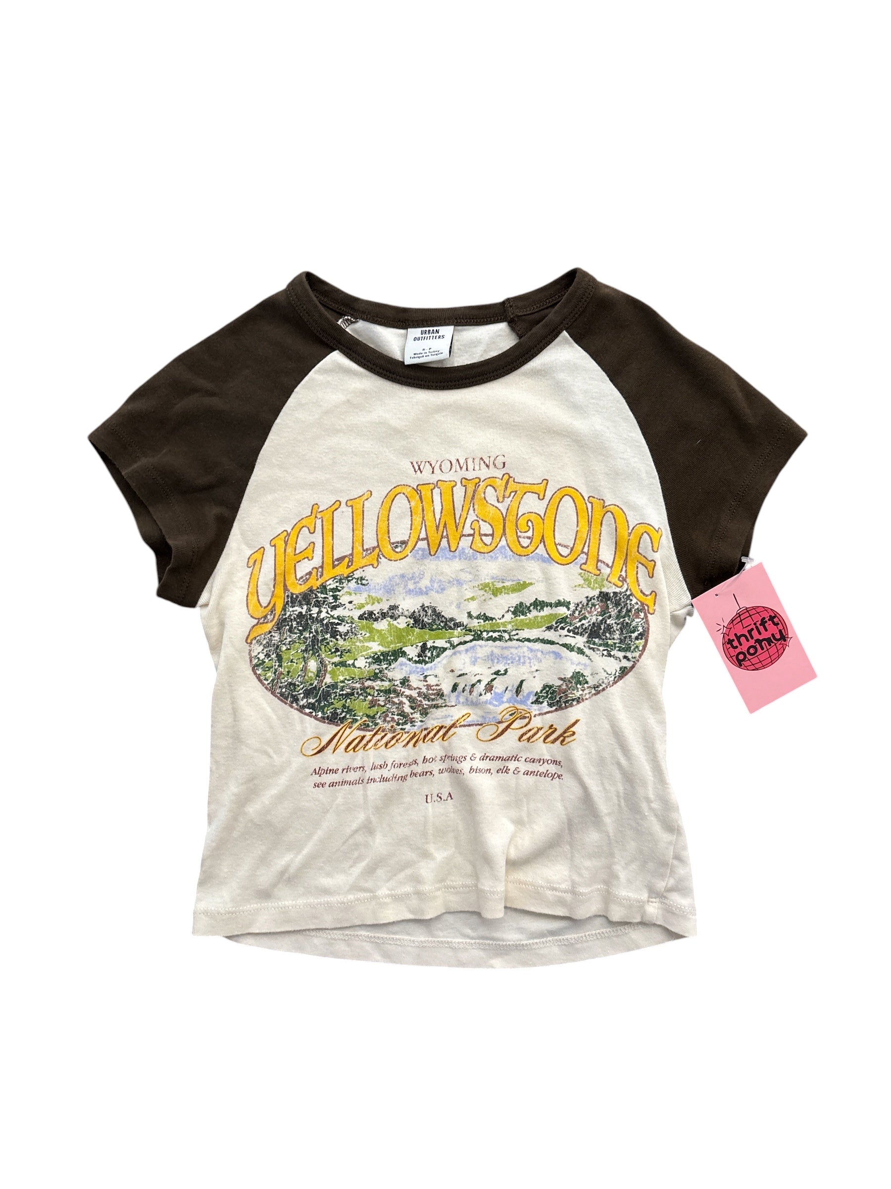 brown tan urban outfitters yellowstone raglan, s