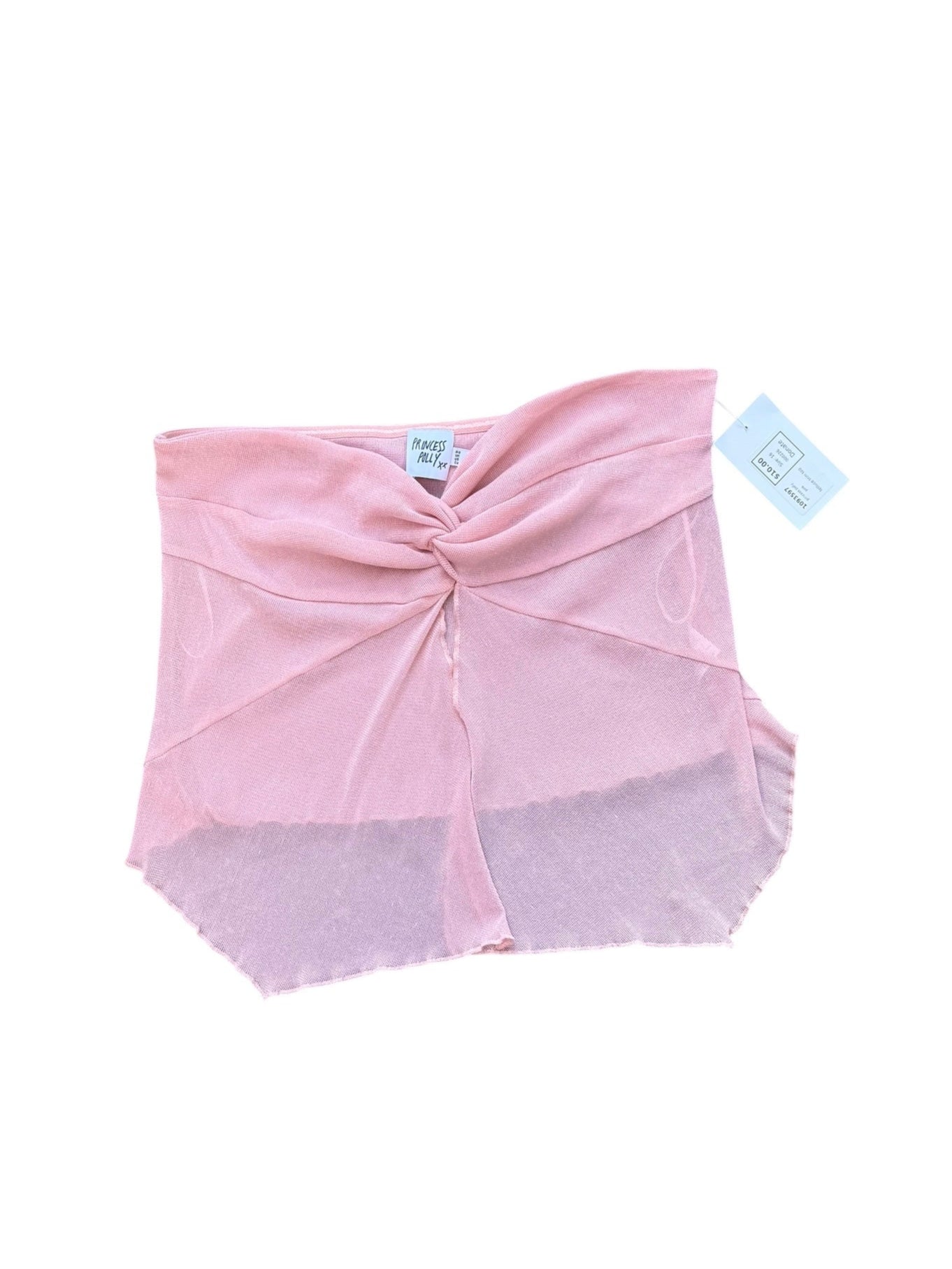 pink princess polly lettuce trim top, 12