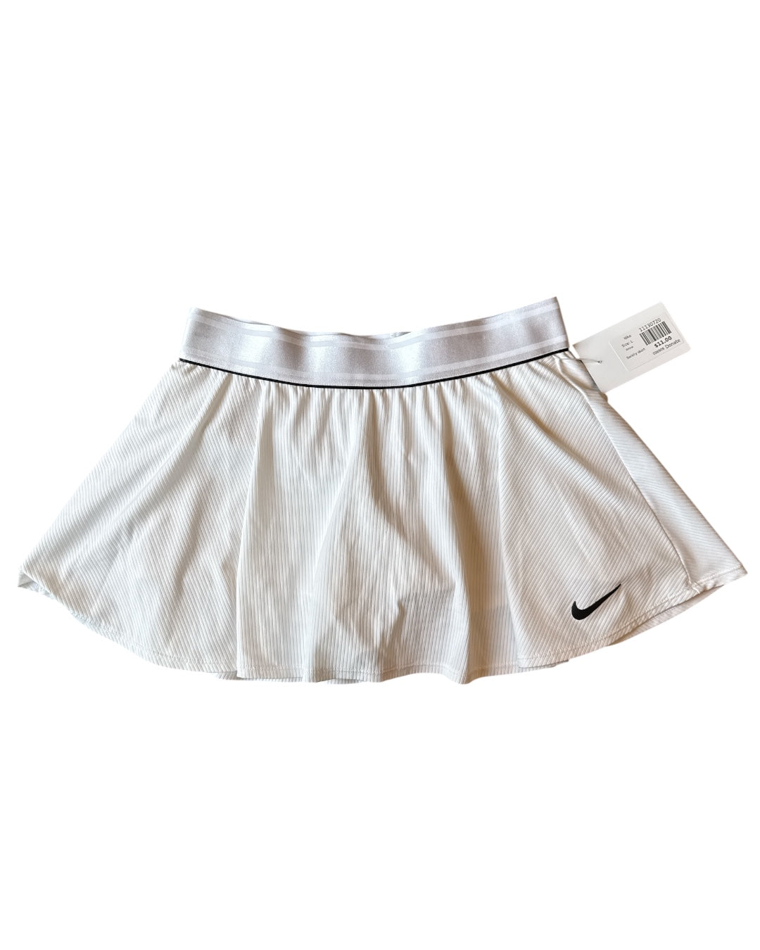 White Nike Swishy skort, L (fits like xs/s)
