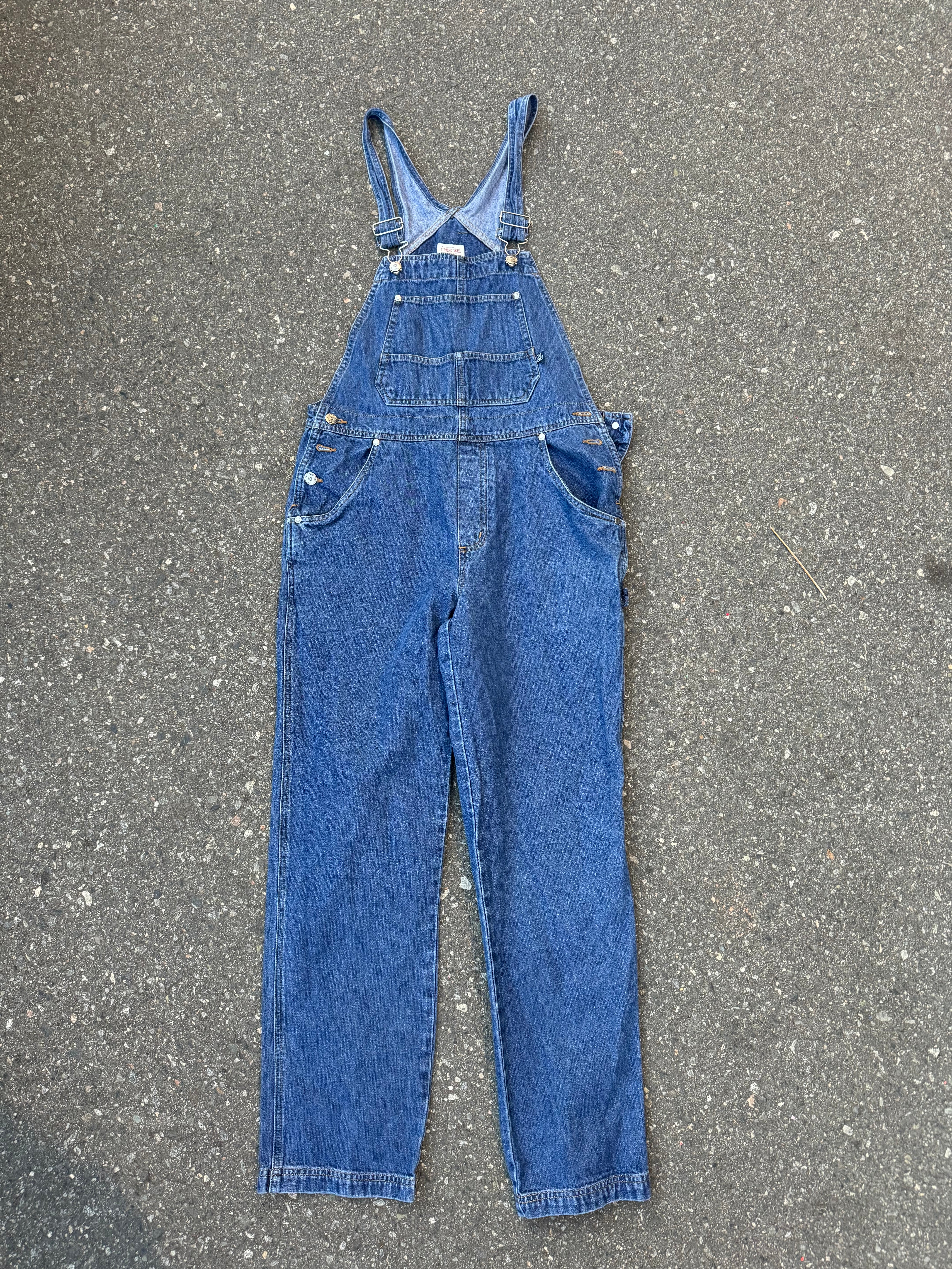 blue cherokee denim overalls, s