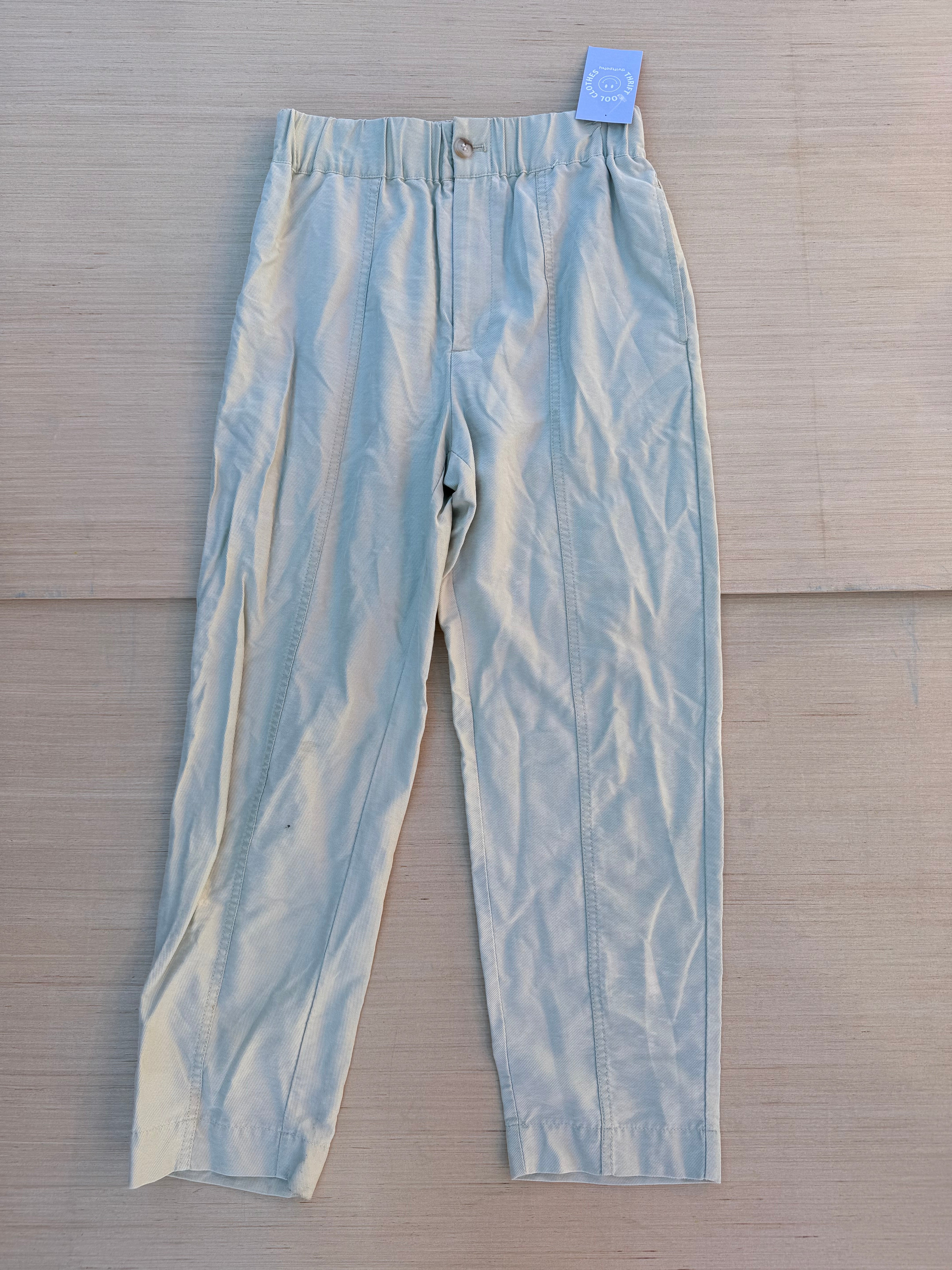 green Madewell straight leg pants, xs