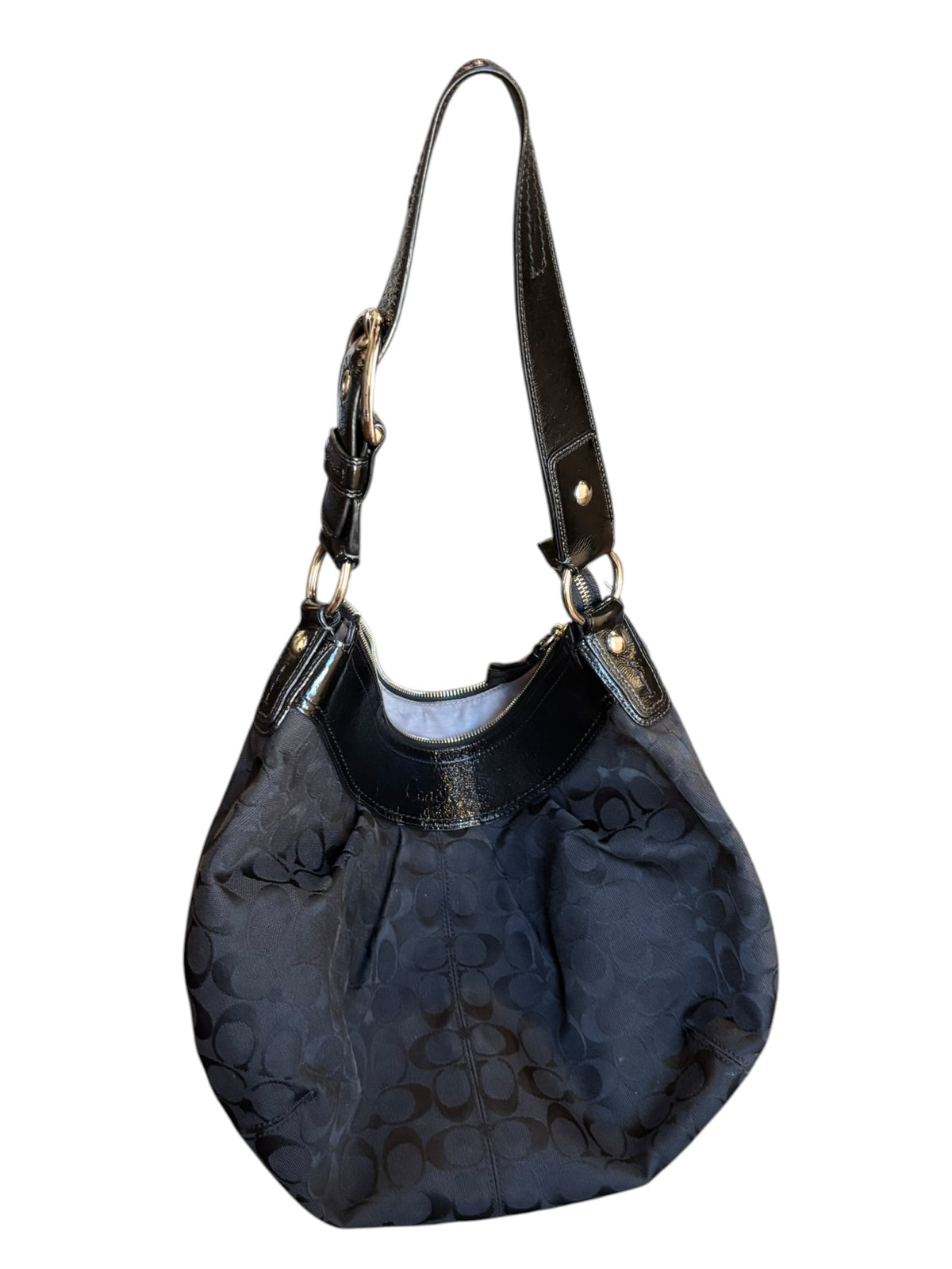 black coach monogram purse