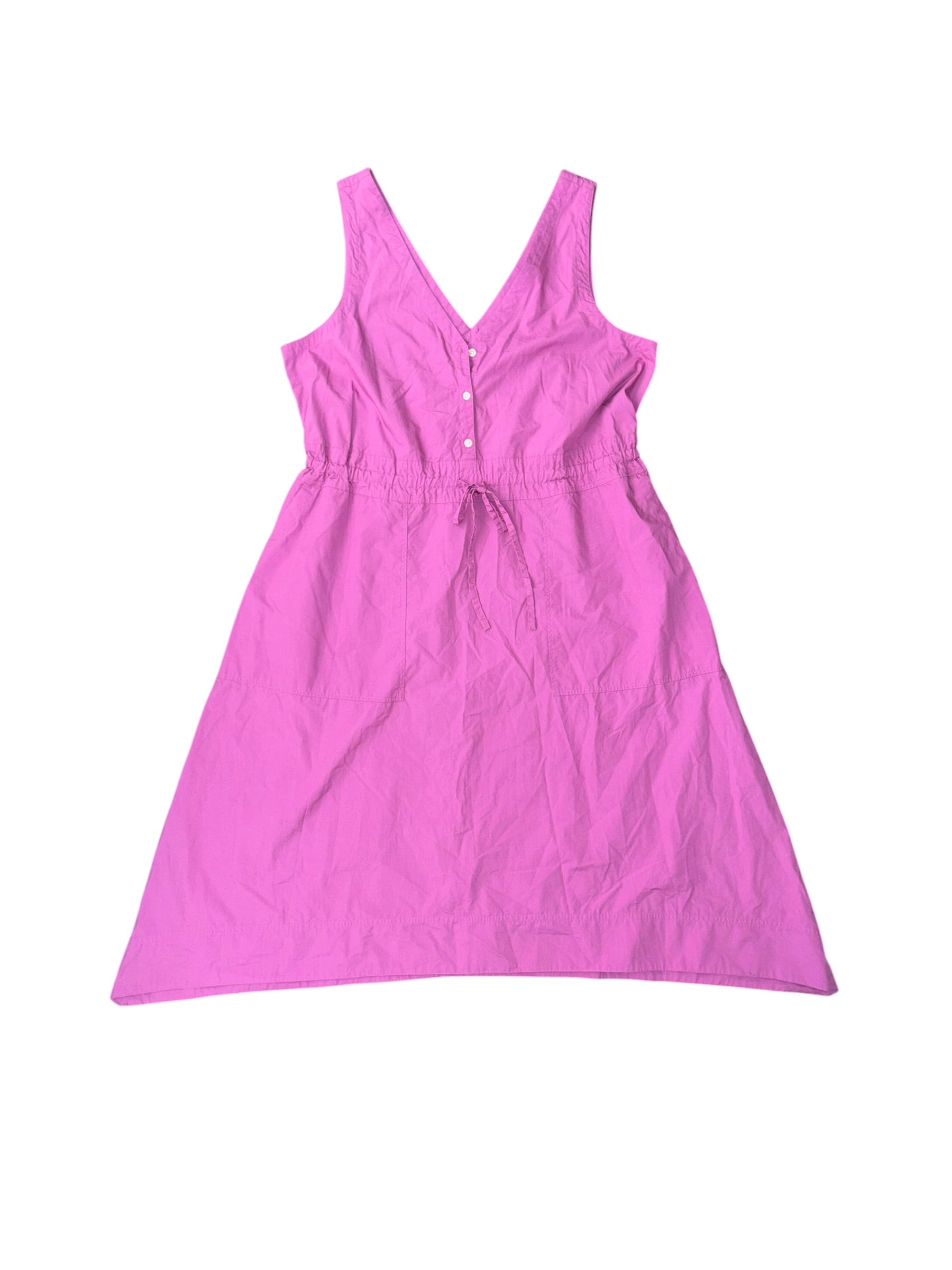 purple gap half button tank dress, XL