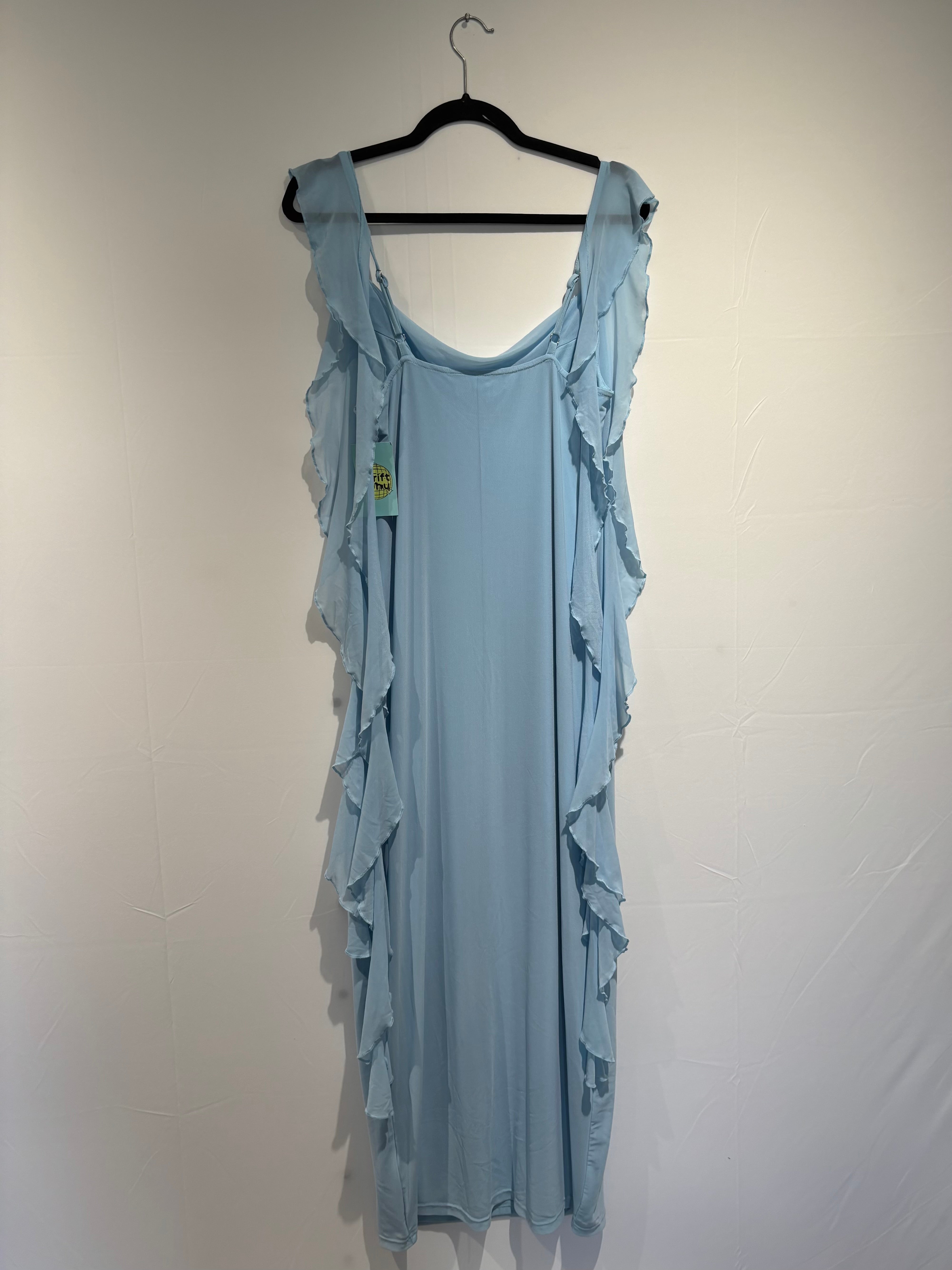 blue prettygarden micromess jellyfish dress, L