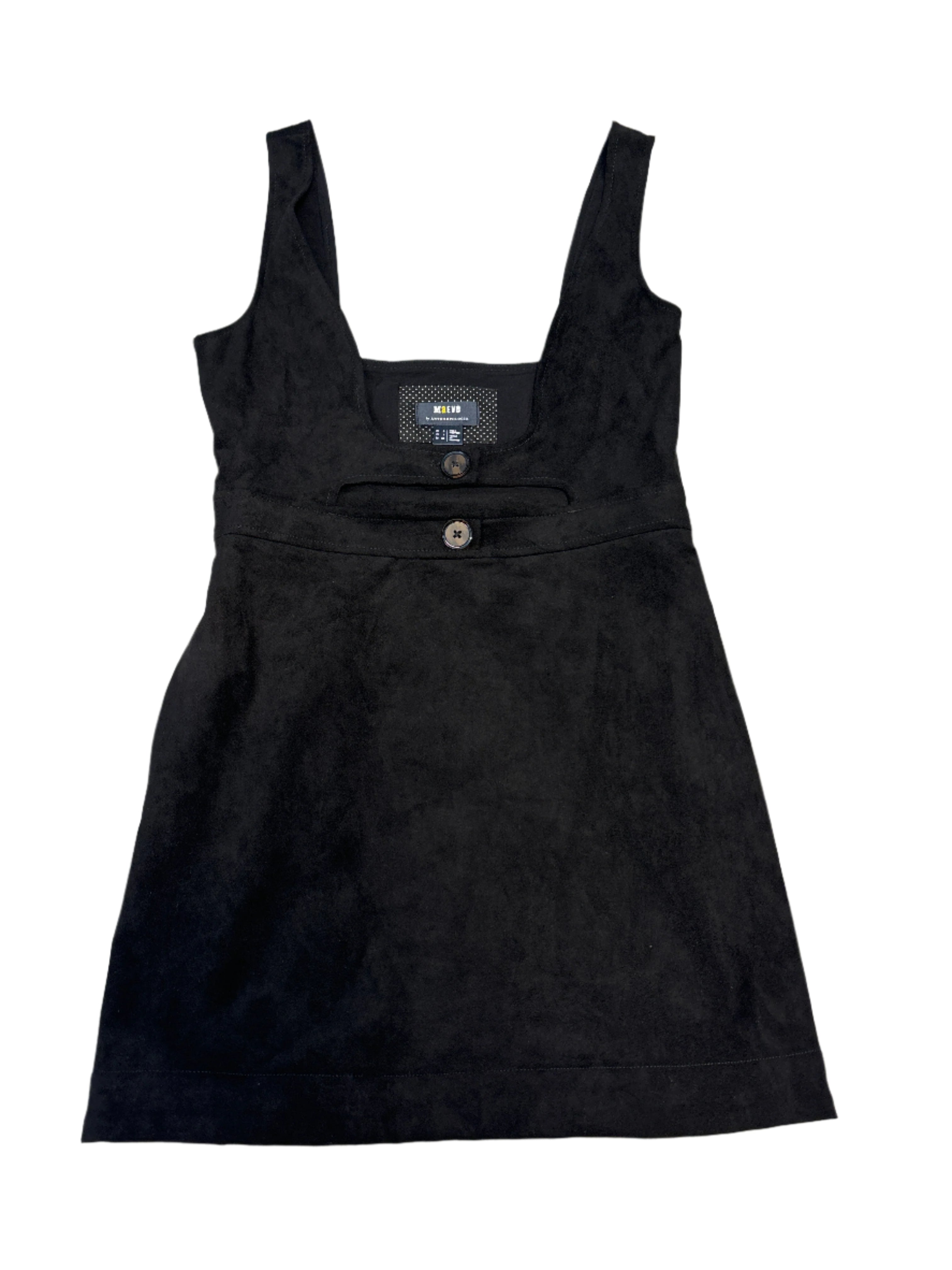black maeve cutout button mini dress, 4