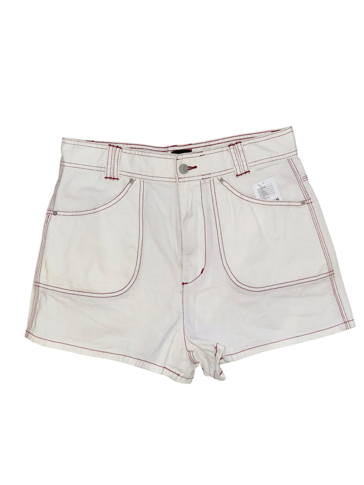 white bdg denim shorts, 32