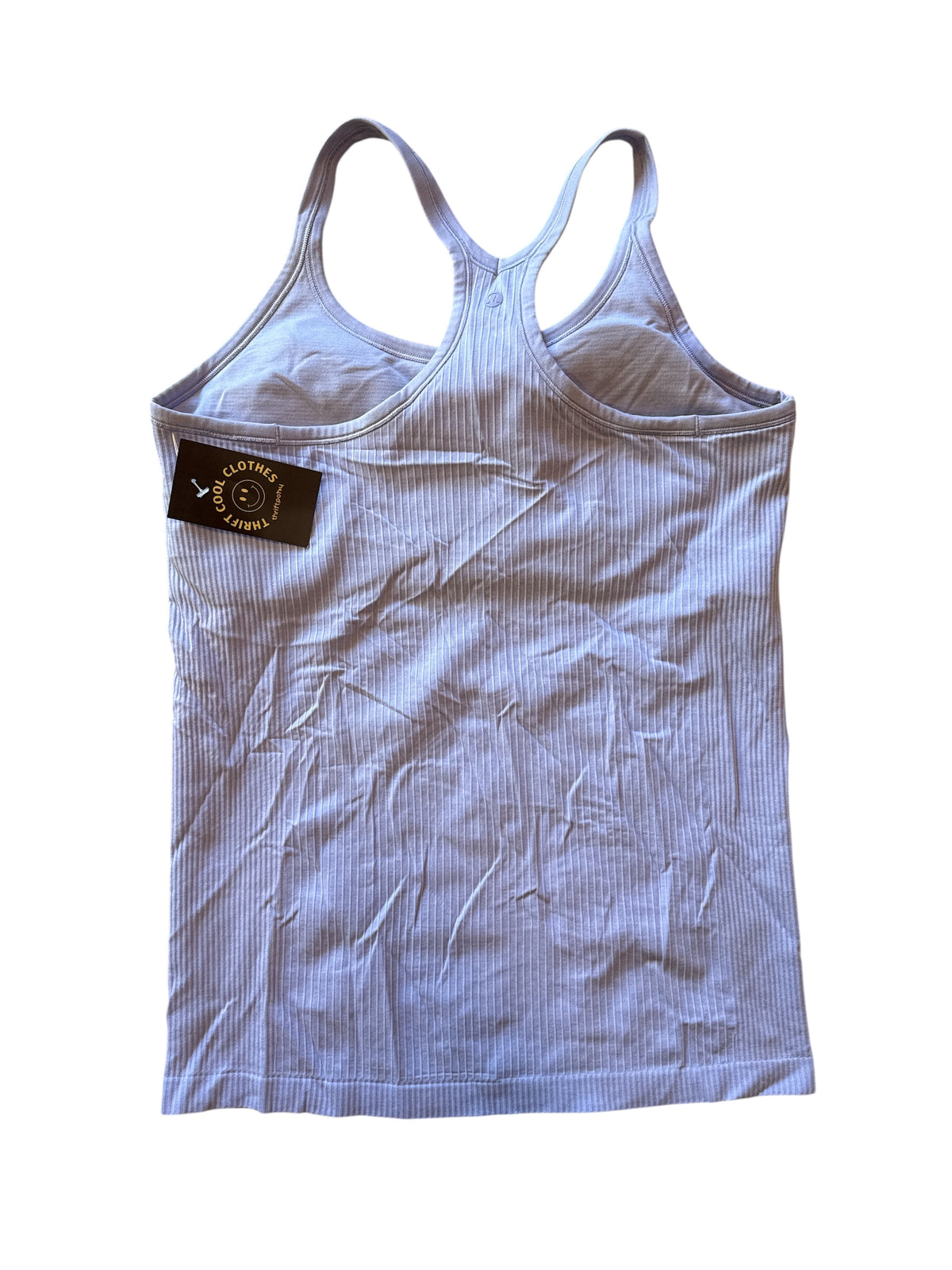 lilac Lulu lemon ribbed racer back bra tank, fits l