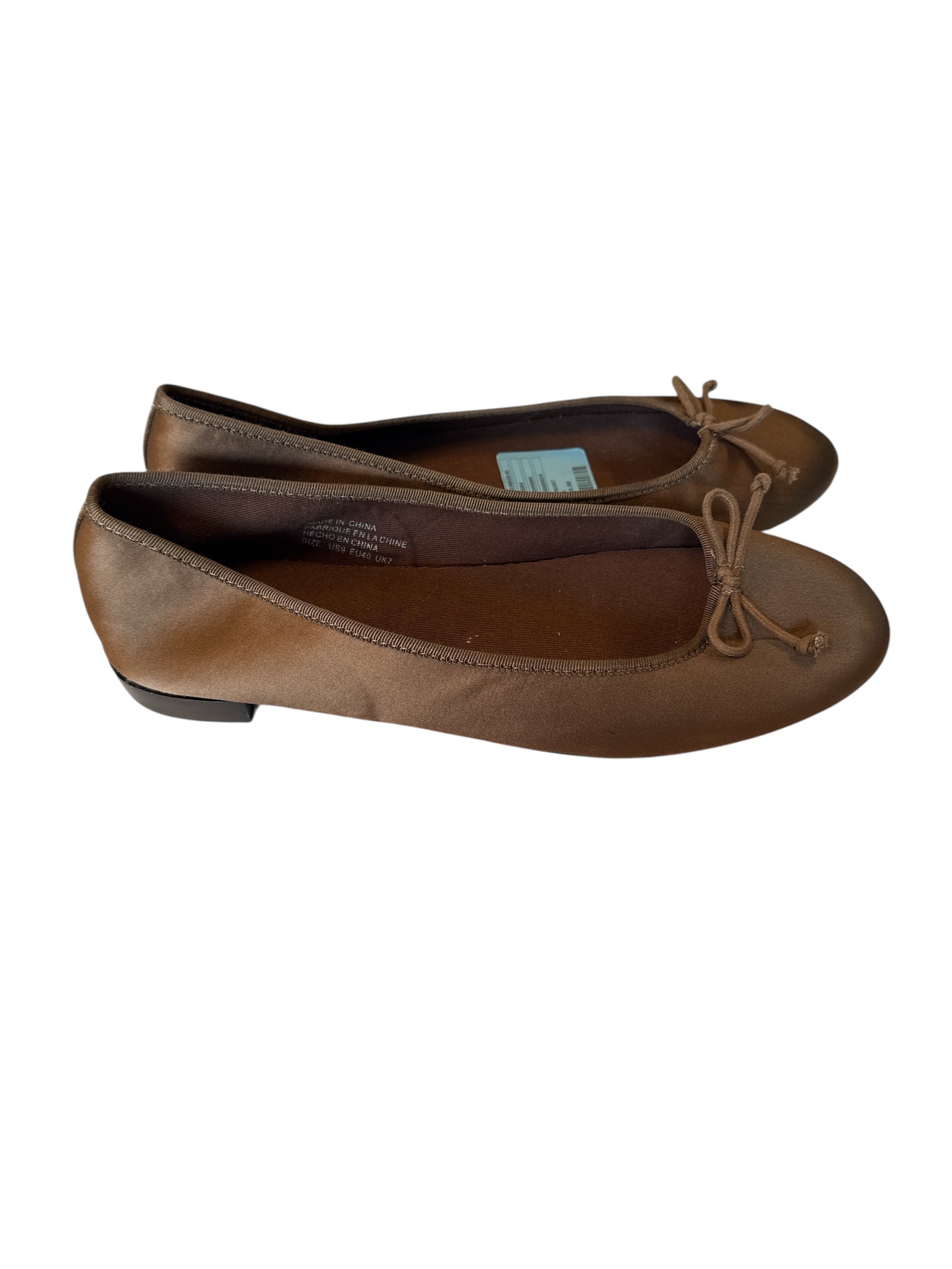 brown urban outfitters satin flats, 9