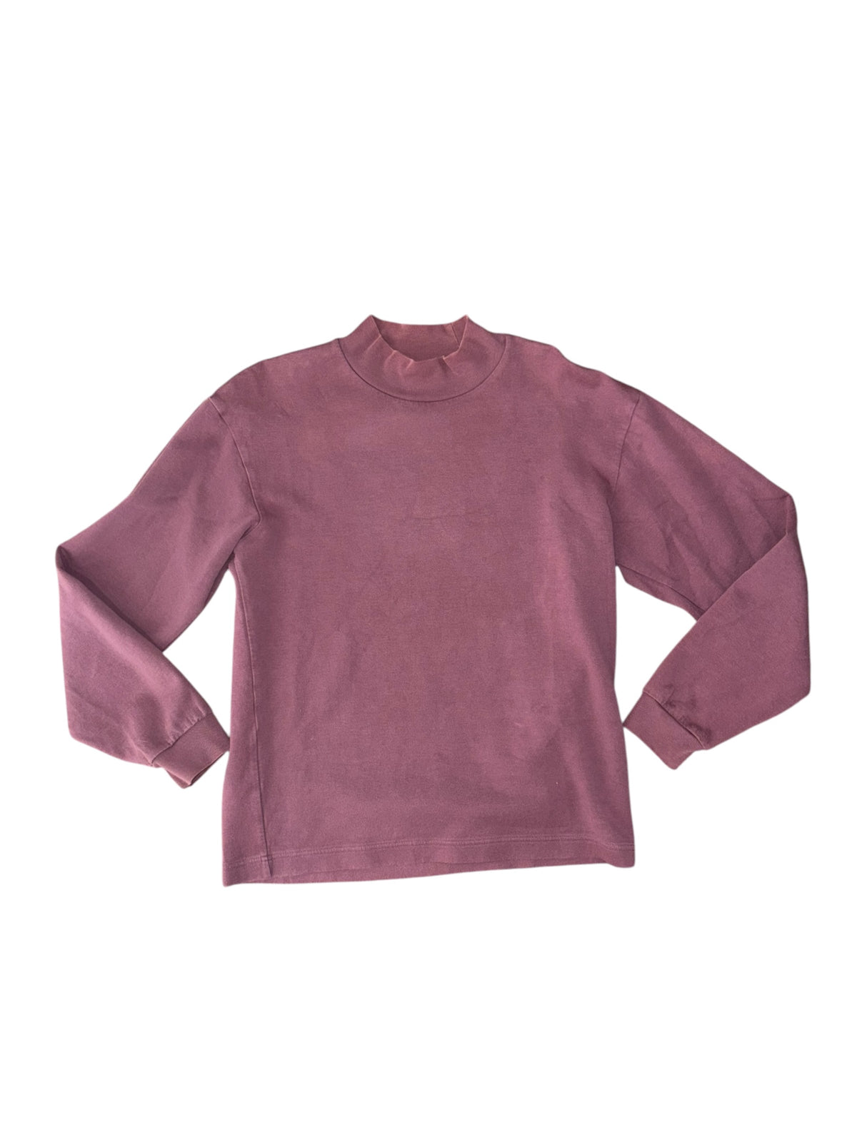 dusty pink uniqlo turtleneck ls pullover, xs