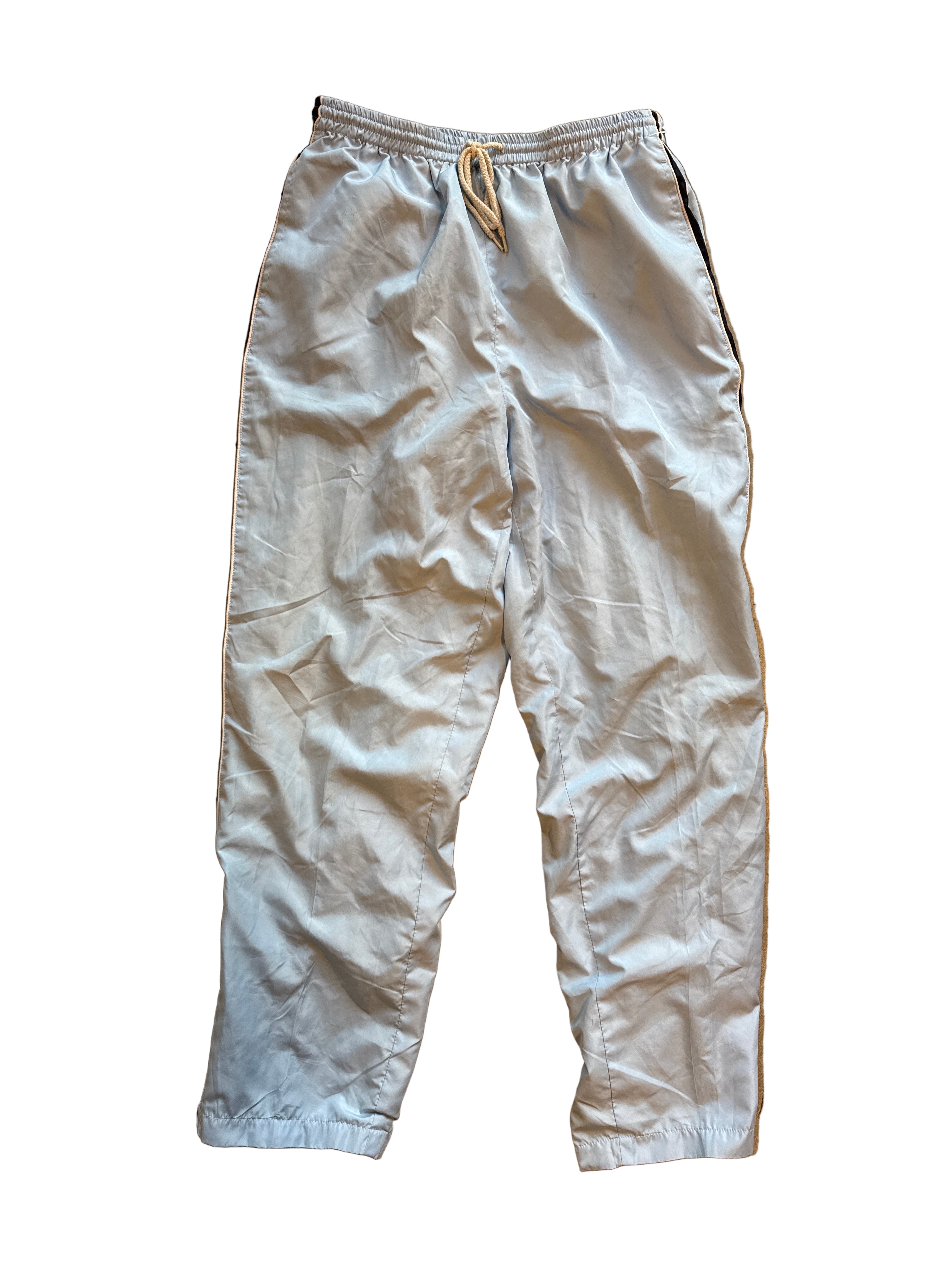 blue fuda swishy pants, m