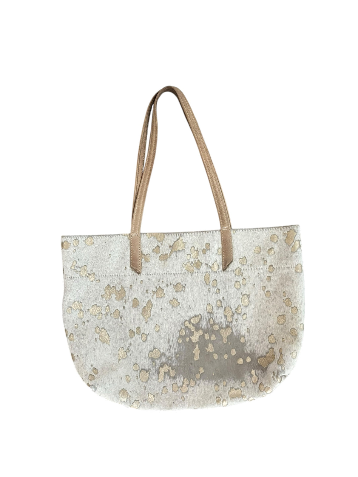 white tan satchel cowhide large purse