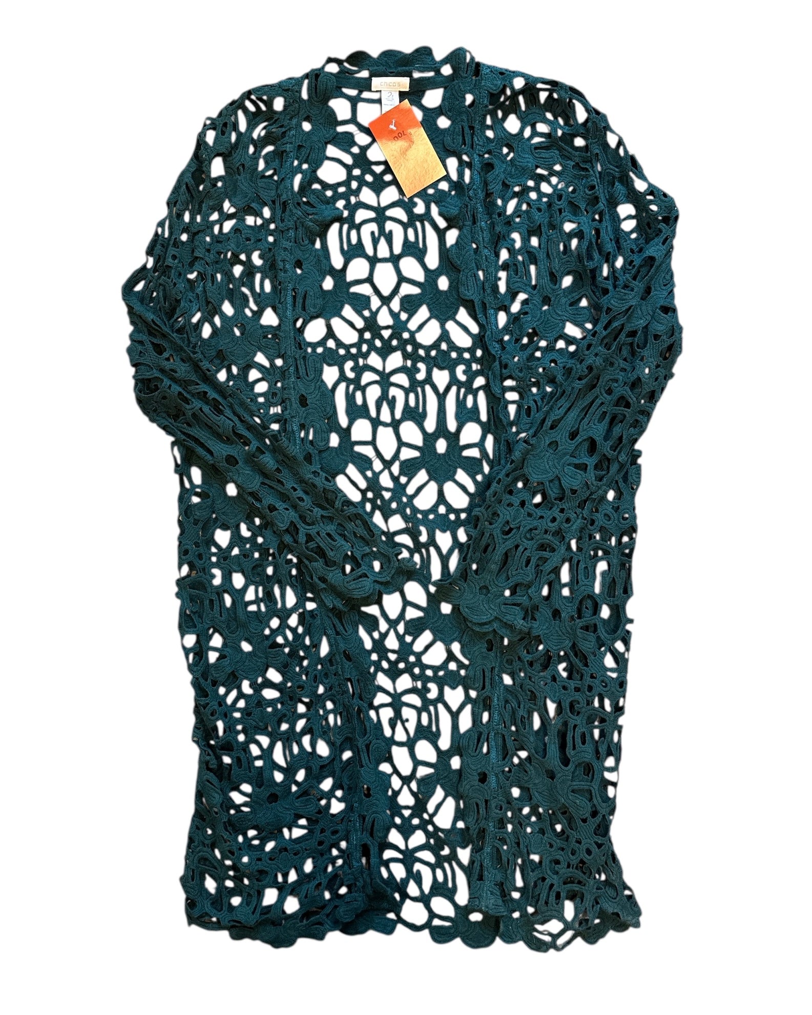 green chicos eyelet cardigan, 2