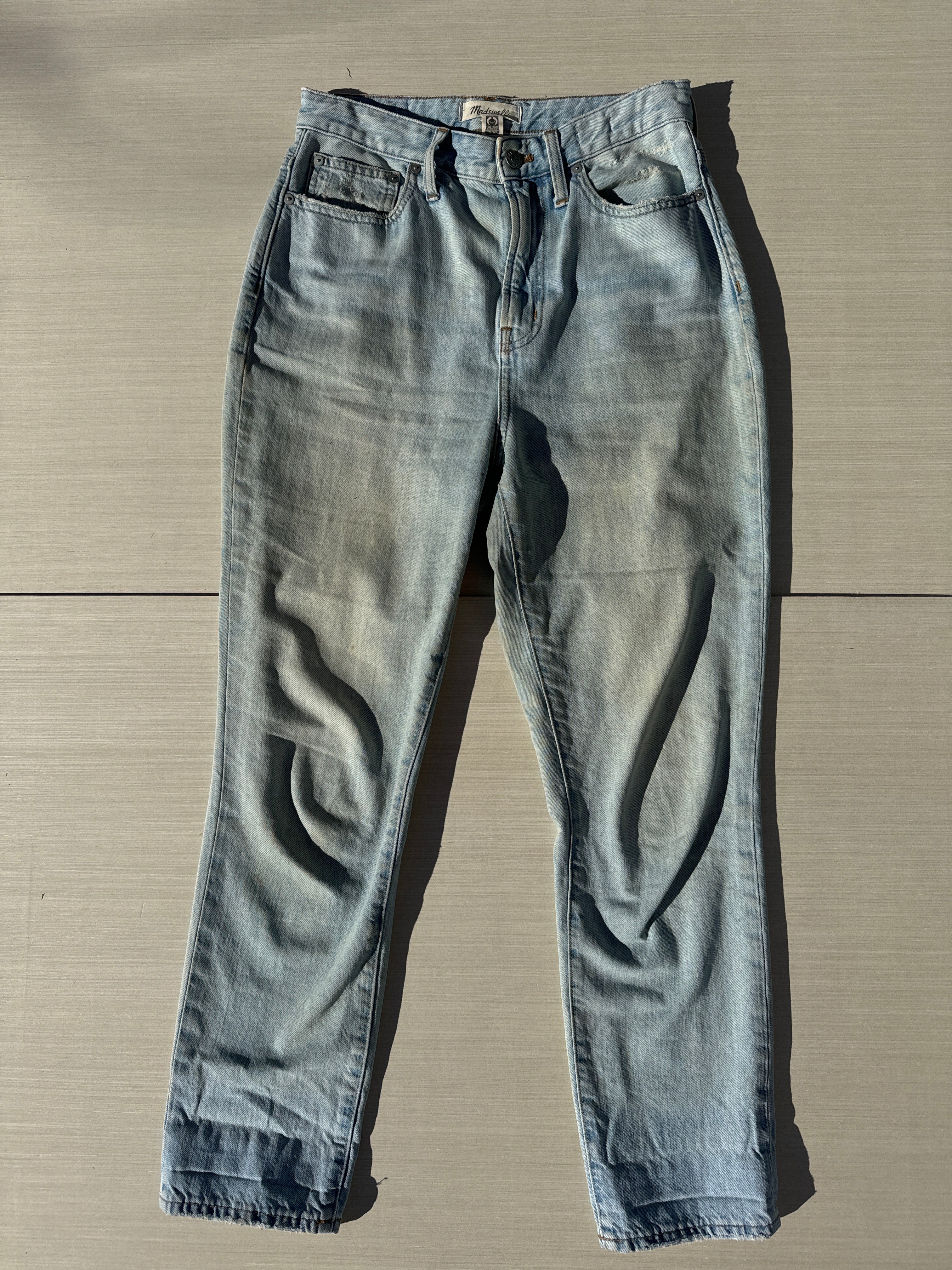 blue madewell perfect curvy vintage jeans, 27
