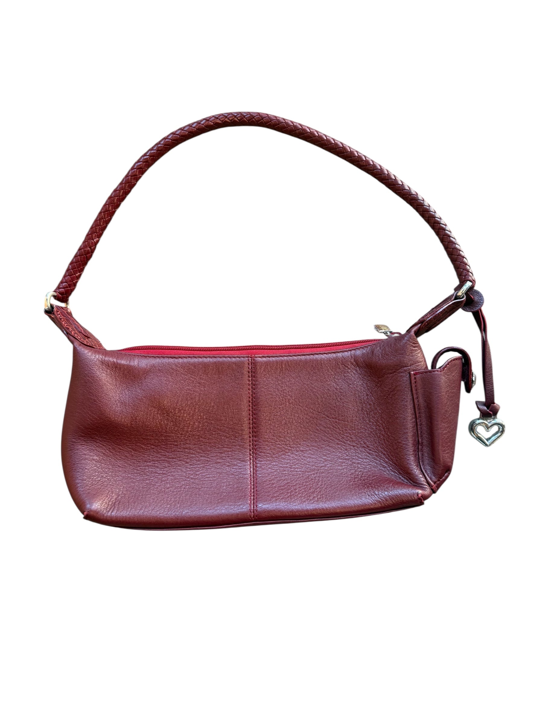 red brighton vtg leather shoulder bag
