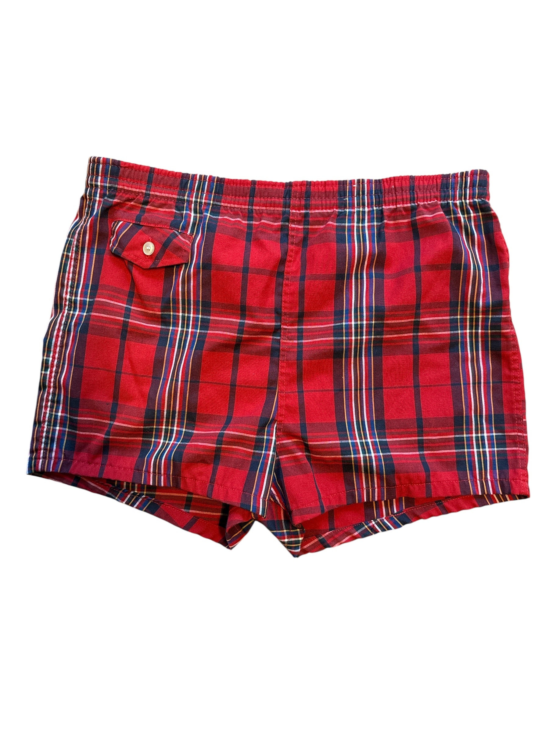 Red Towncraft Vtg plaid shorts, M