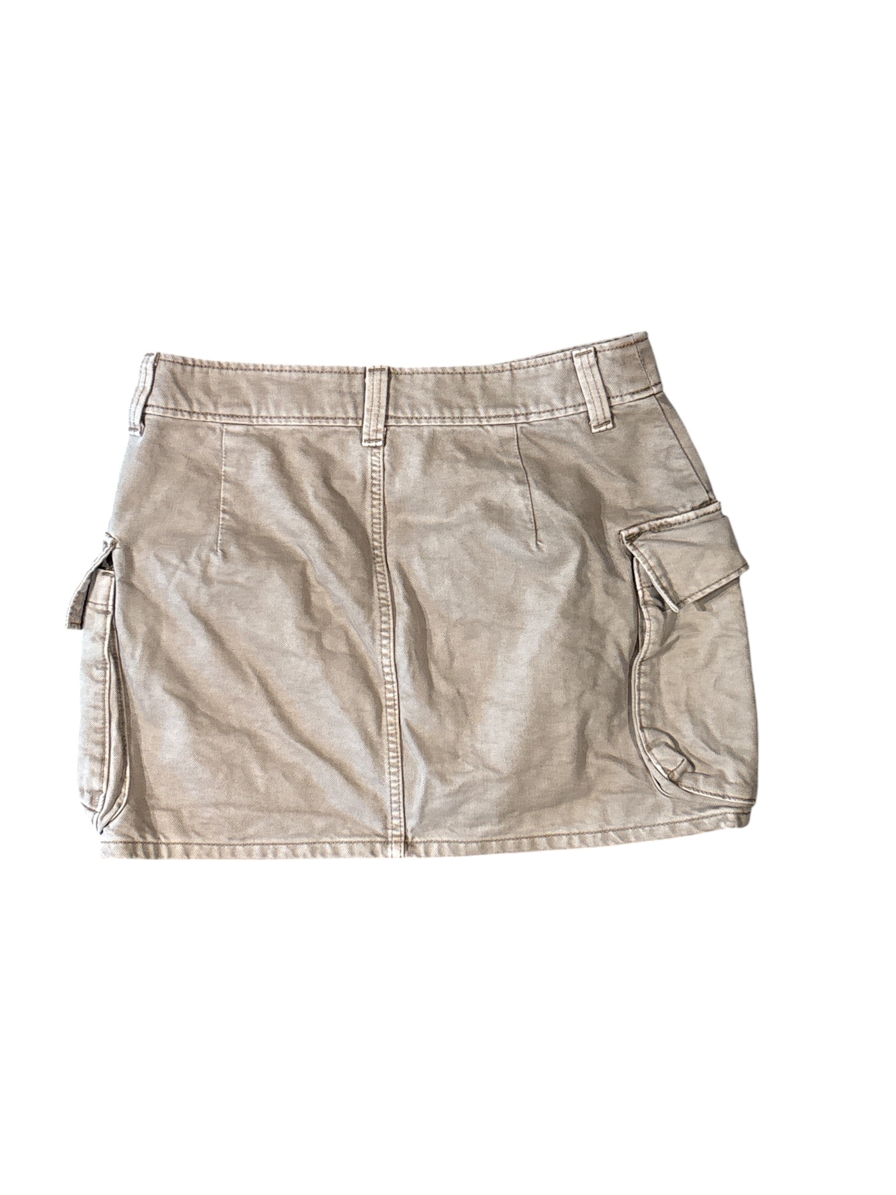brown gu cargo skirt, L