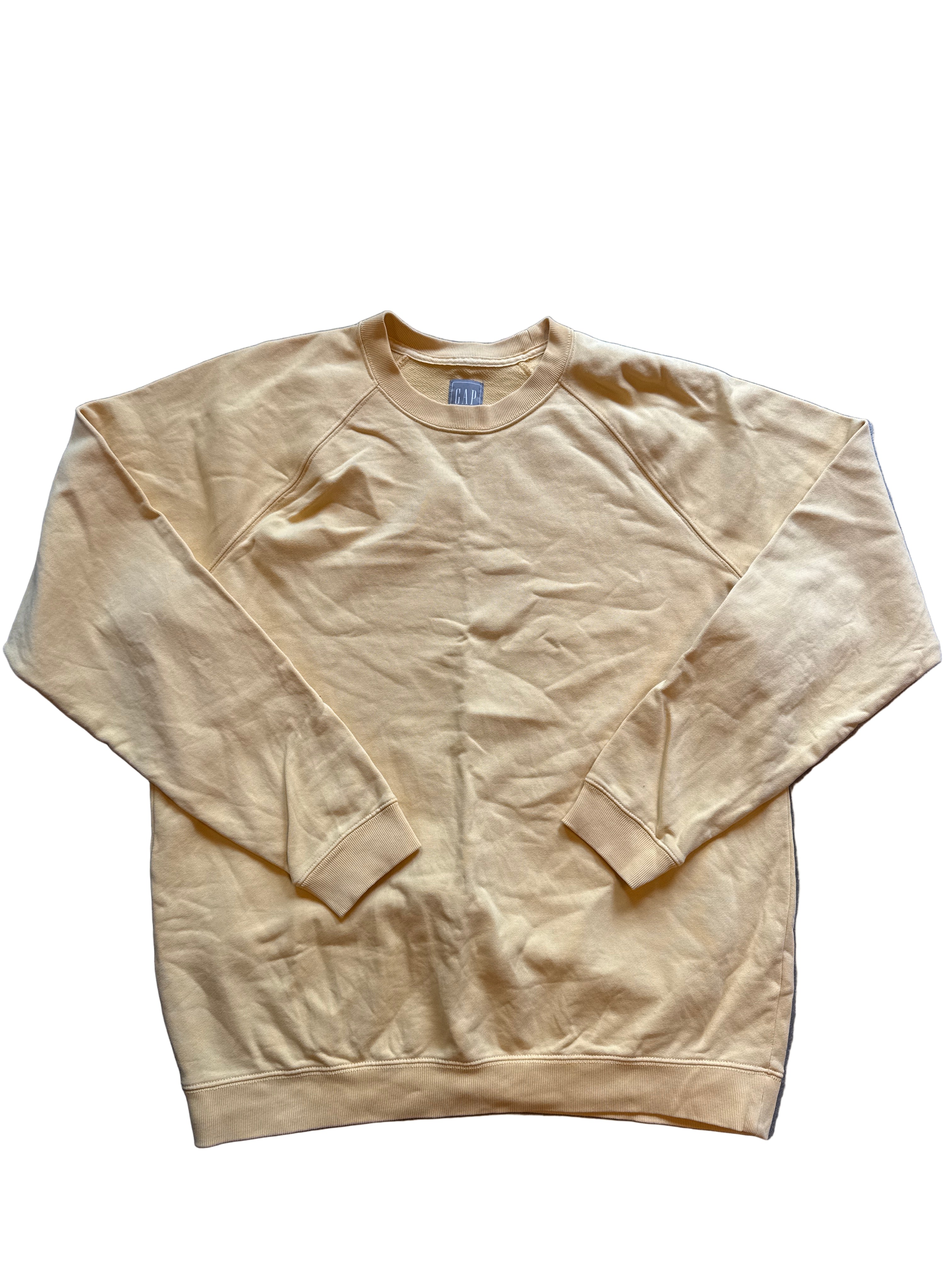 yellow gap crewneck, L