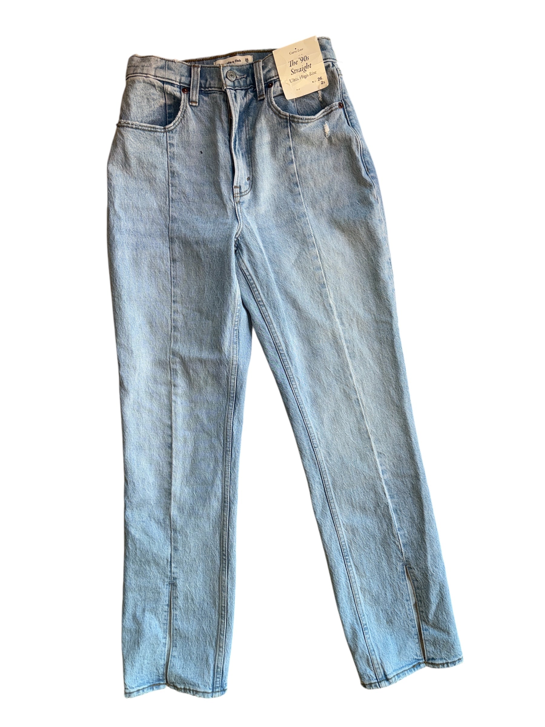 blue abercrombie nwt jeans, 26/2s