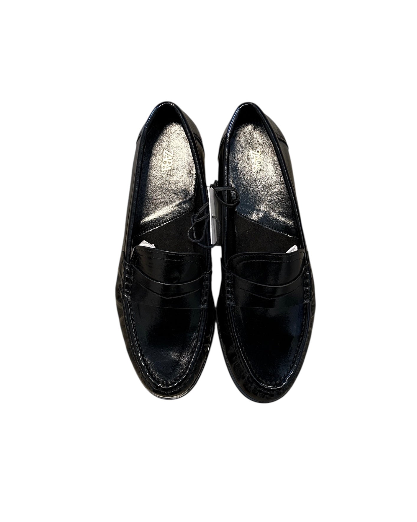 black zara nwt loafers, 6