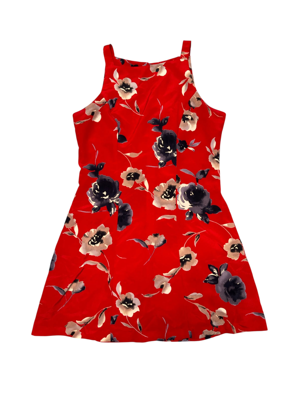 Red black Jodi michaels Vtg floral mini dress, 3