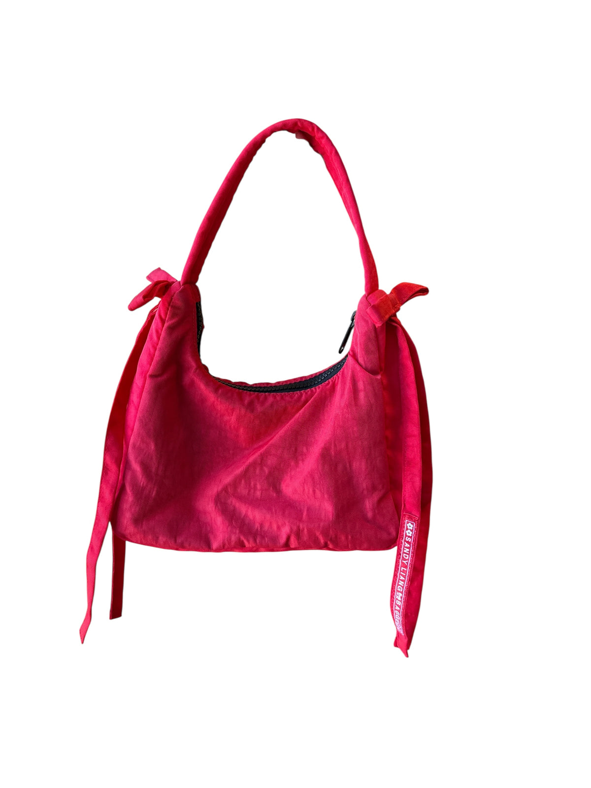Red sandy liang baggu Bow crescent mini bag