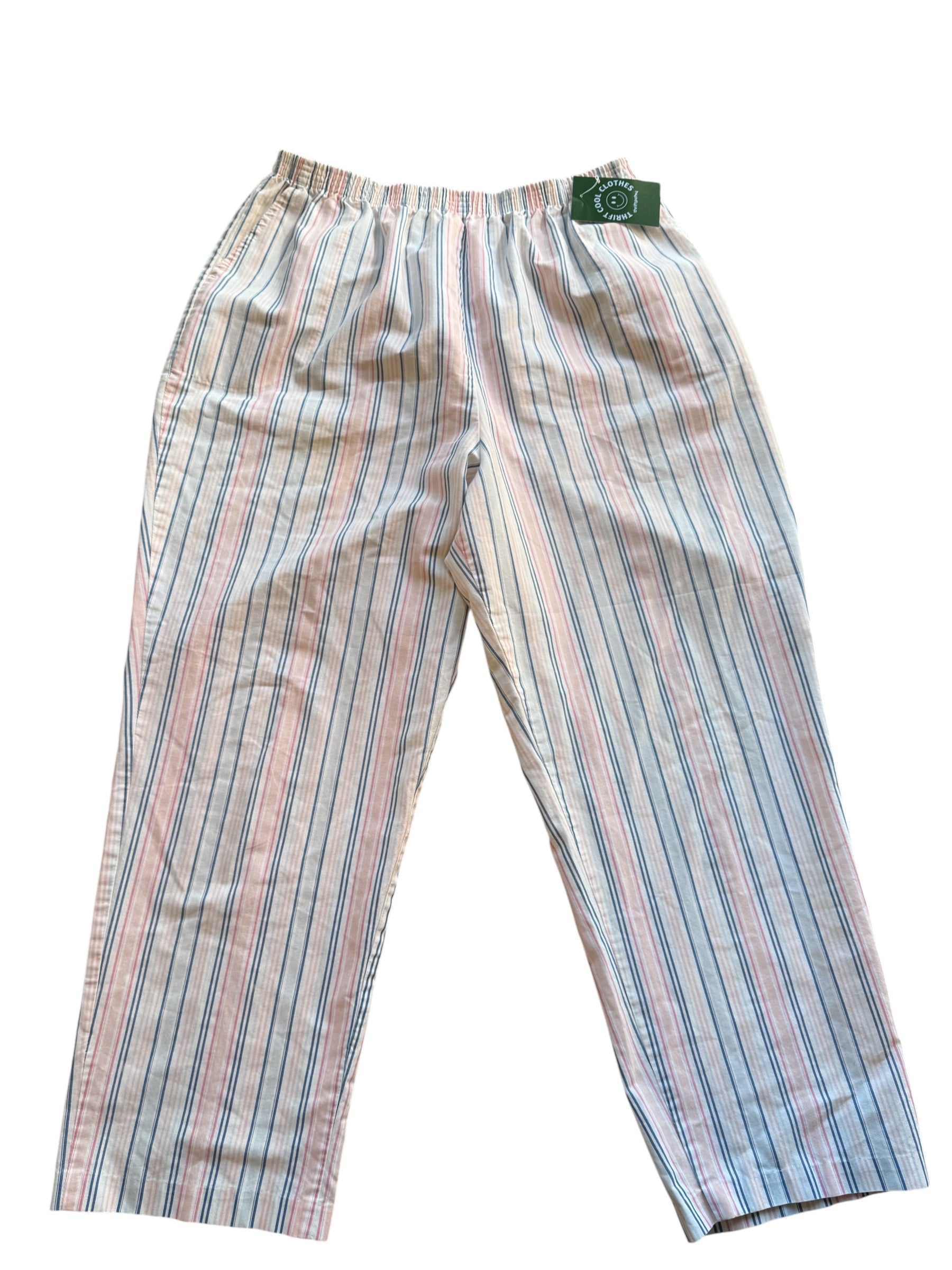 white pink blue blair stripe trousers, xl