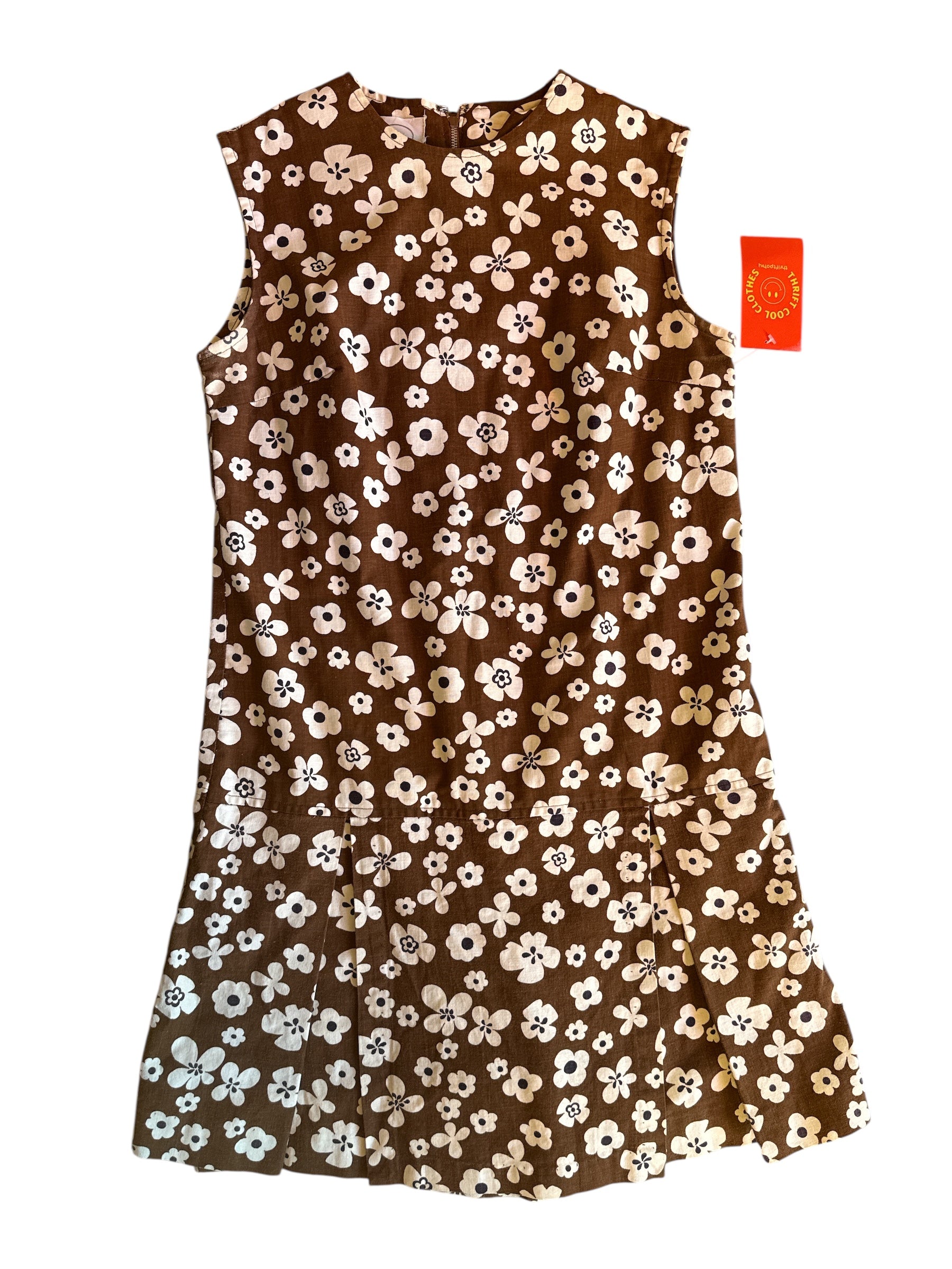 brown russ '70s floral playsuit (S/M)
