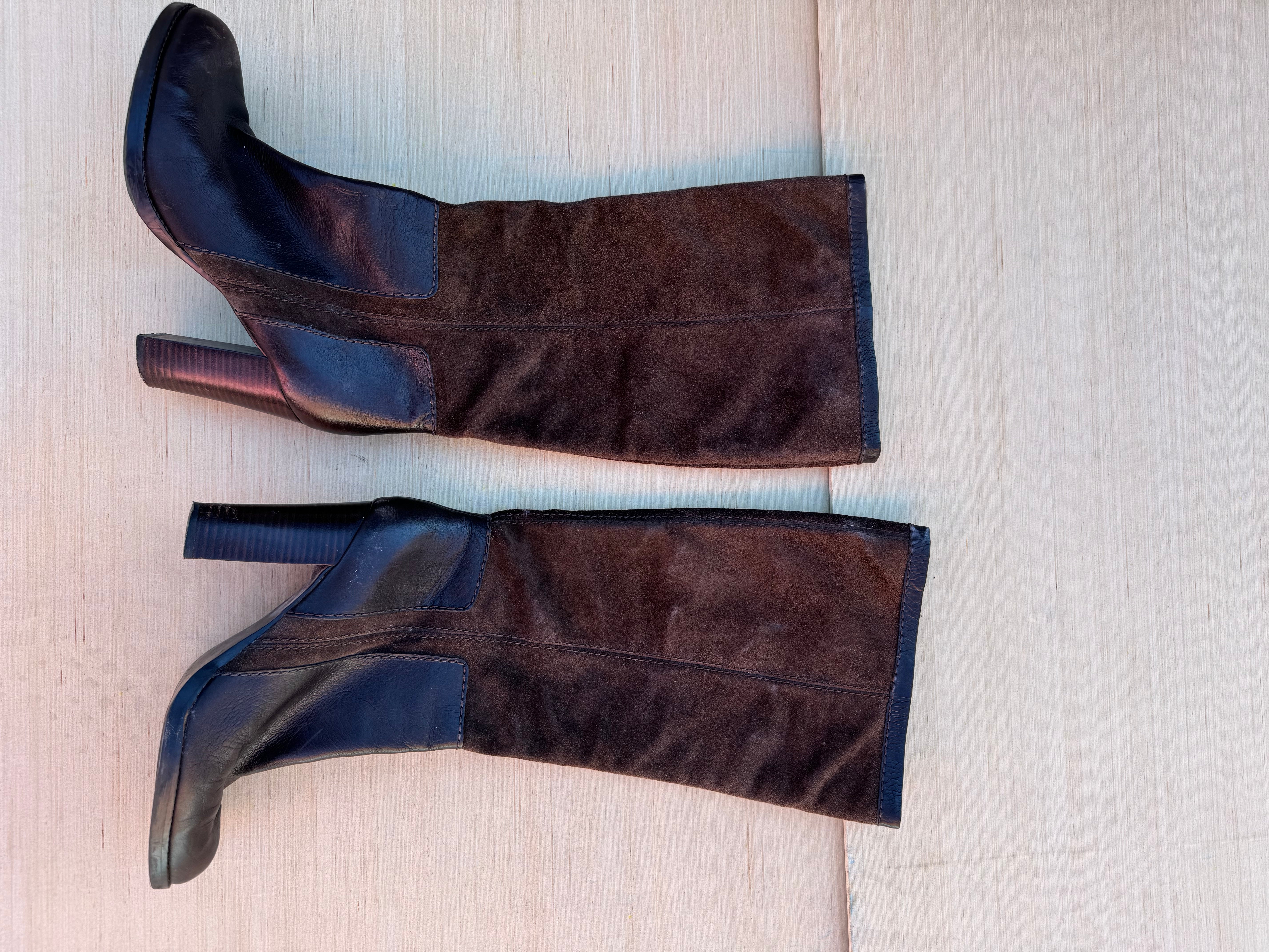 brown Nine West suede tall boots, 9 1/2