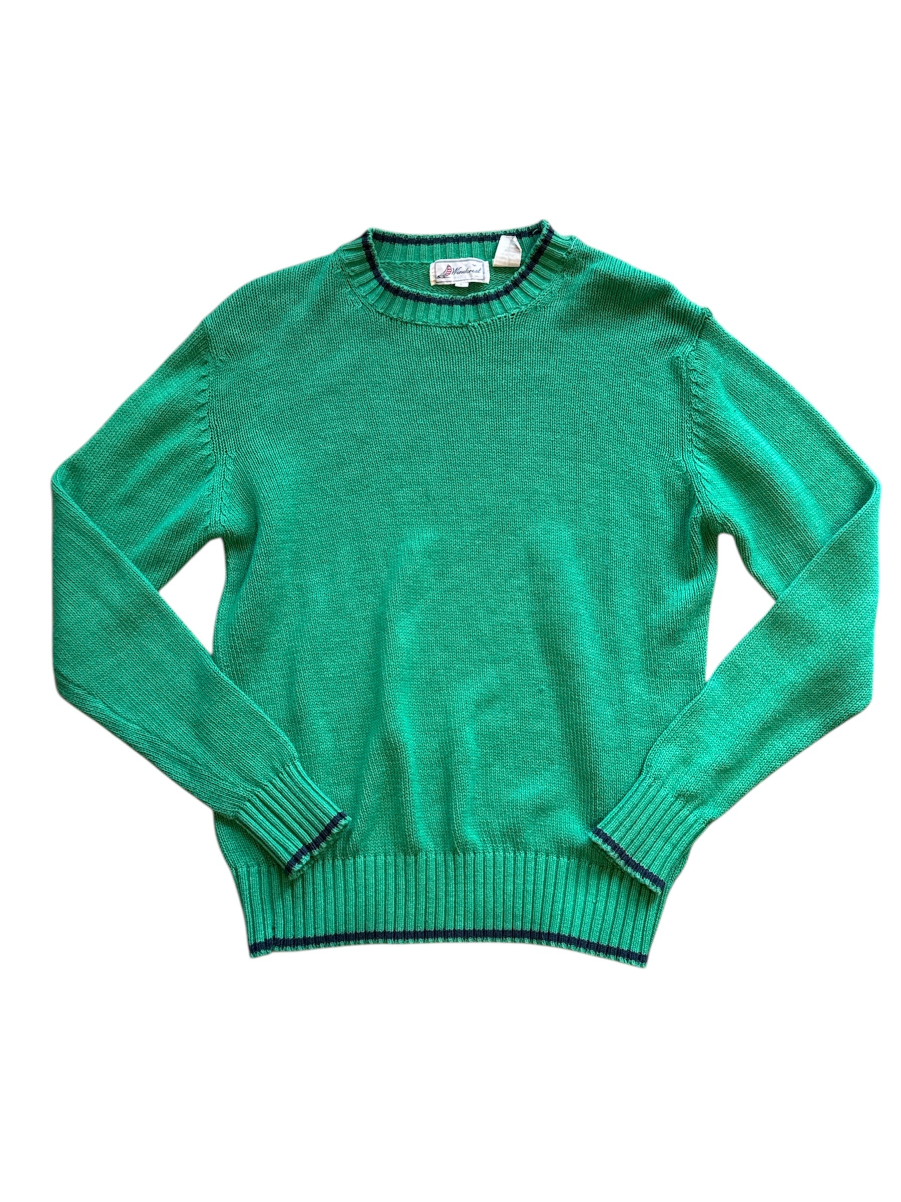 green windcrest vtg sweater, L