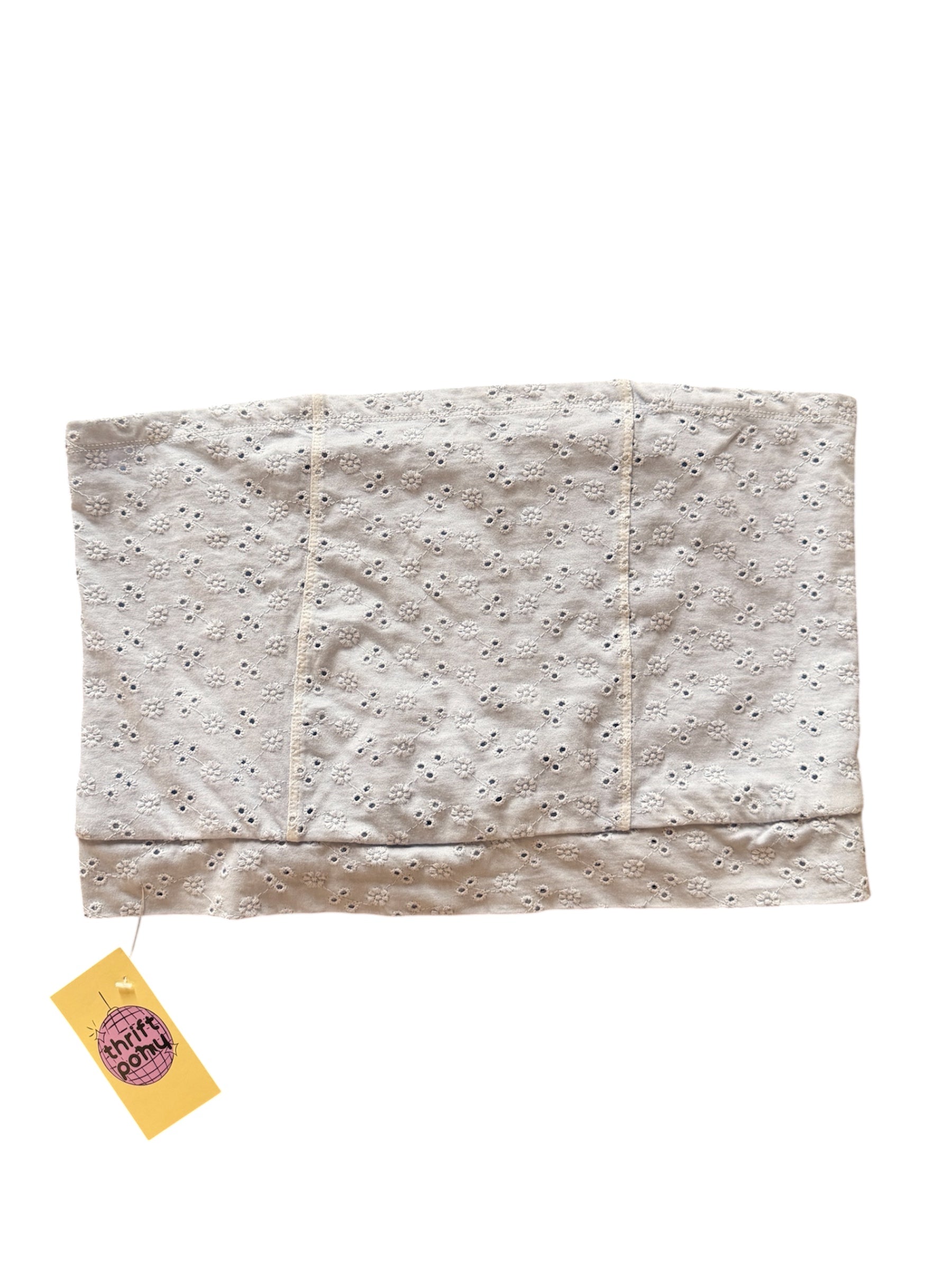 blue aeropostale eyelet tube top, L
