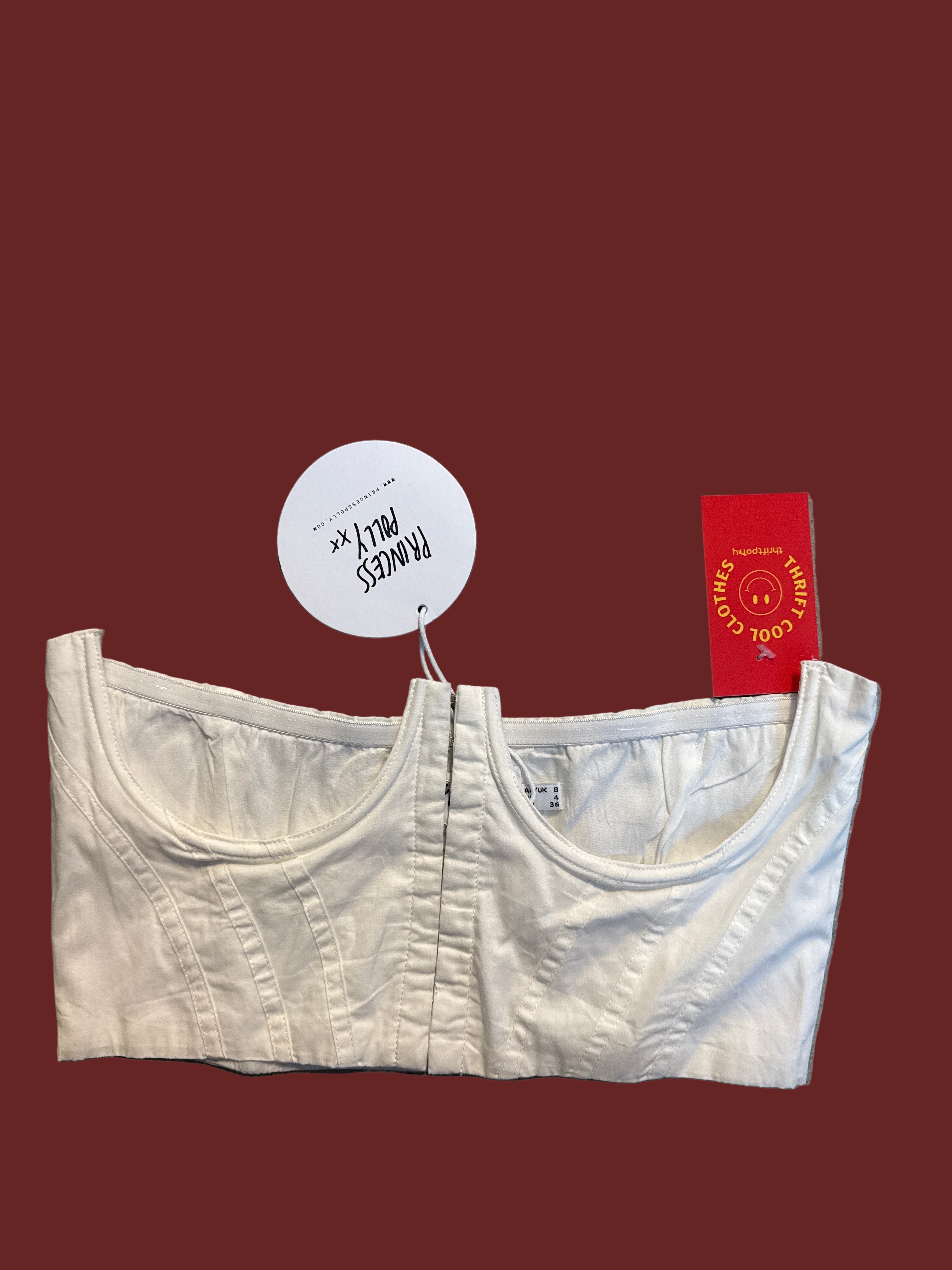 White Princess polly Nwt corset top, 4