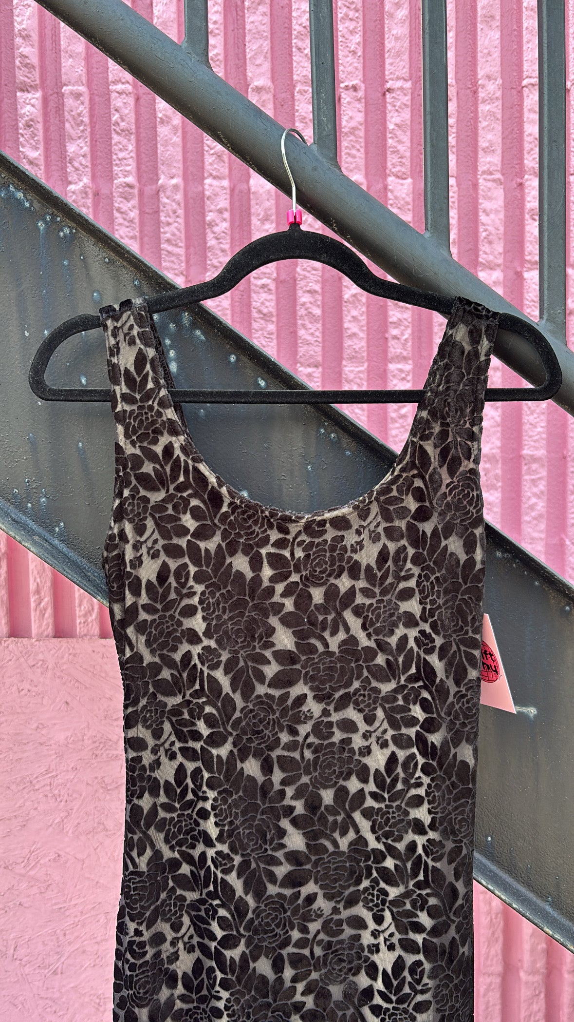 black cream joule floral velvet tank dress