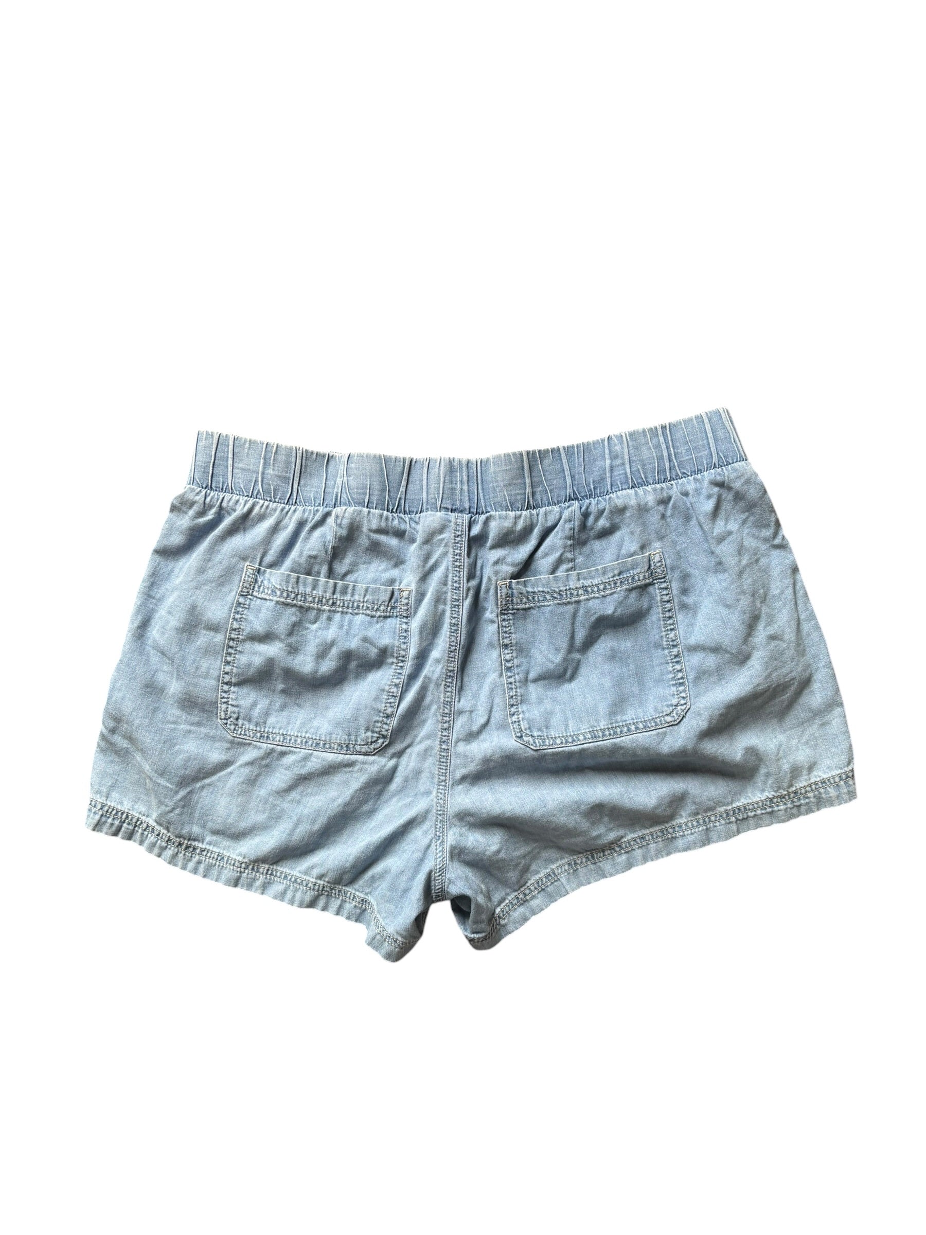 blue torrid denim shorts, 2X