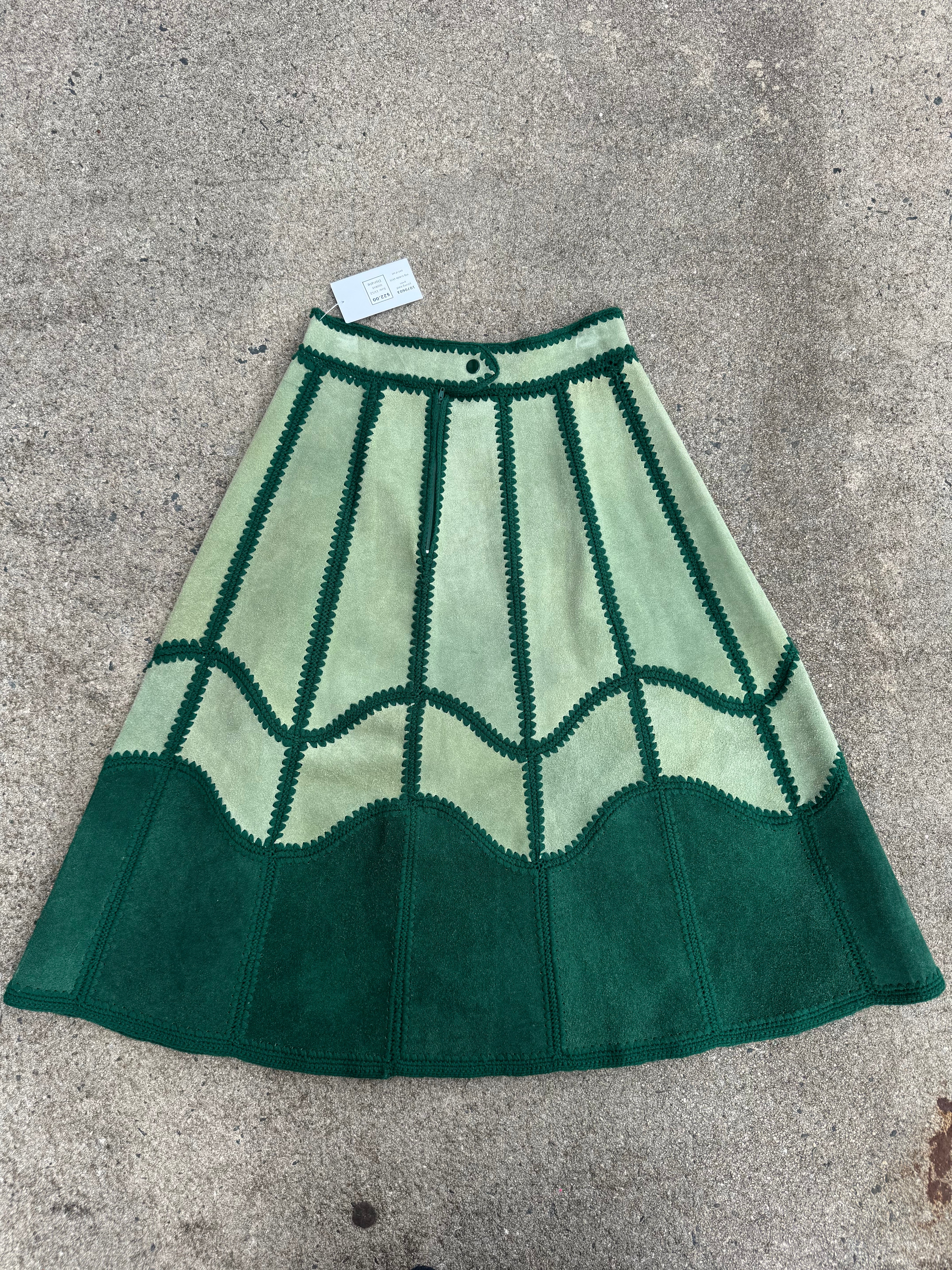 green young east vtg suede skirt, 11/12 (fits like L)