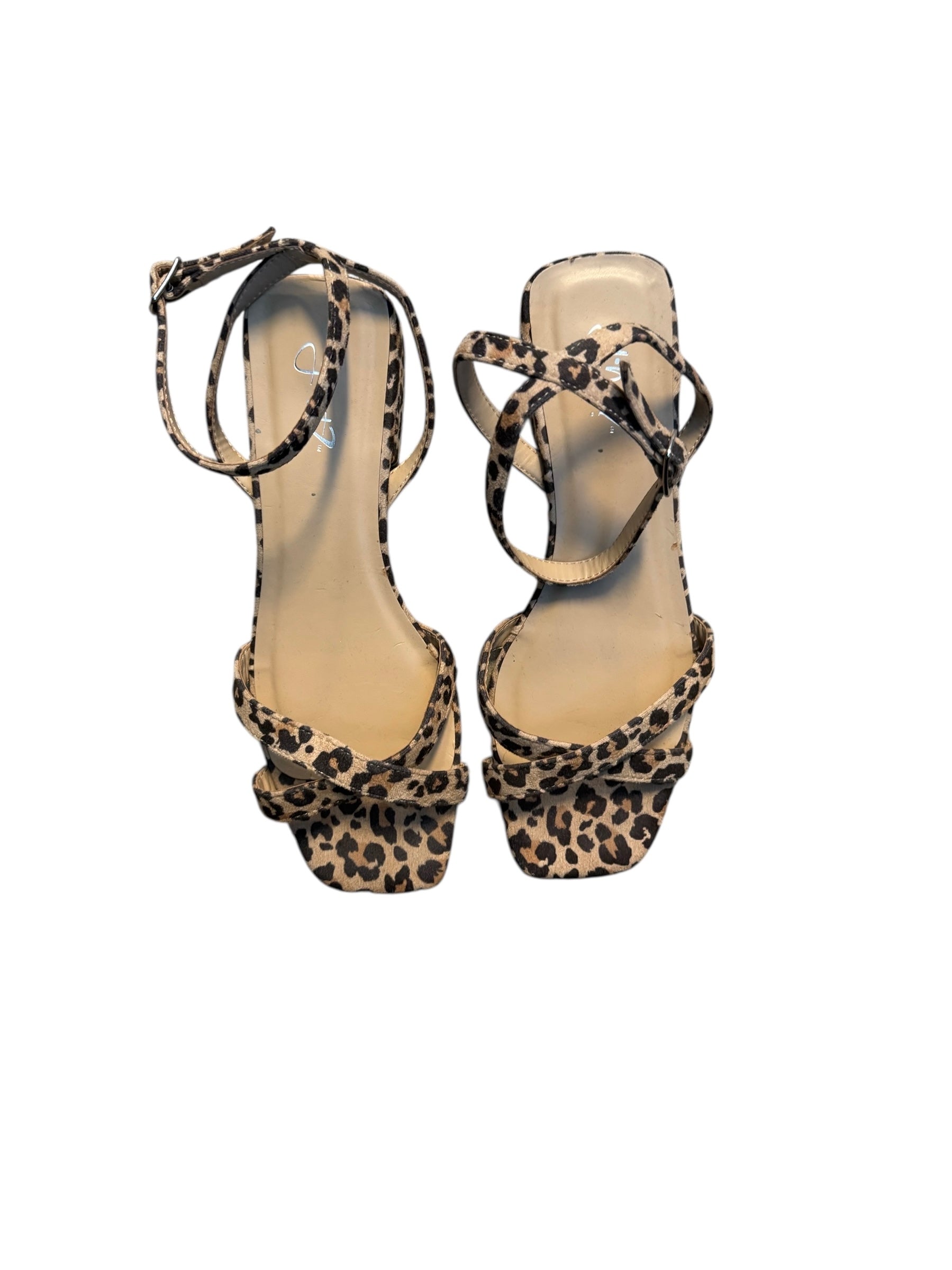 Leopard strappy sandal, 8