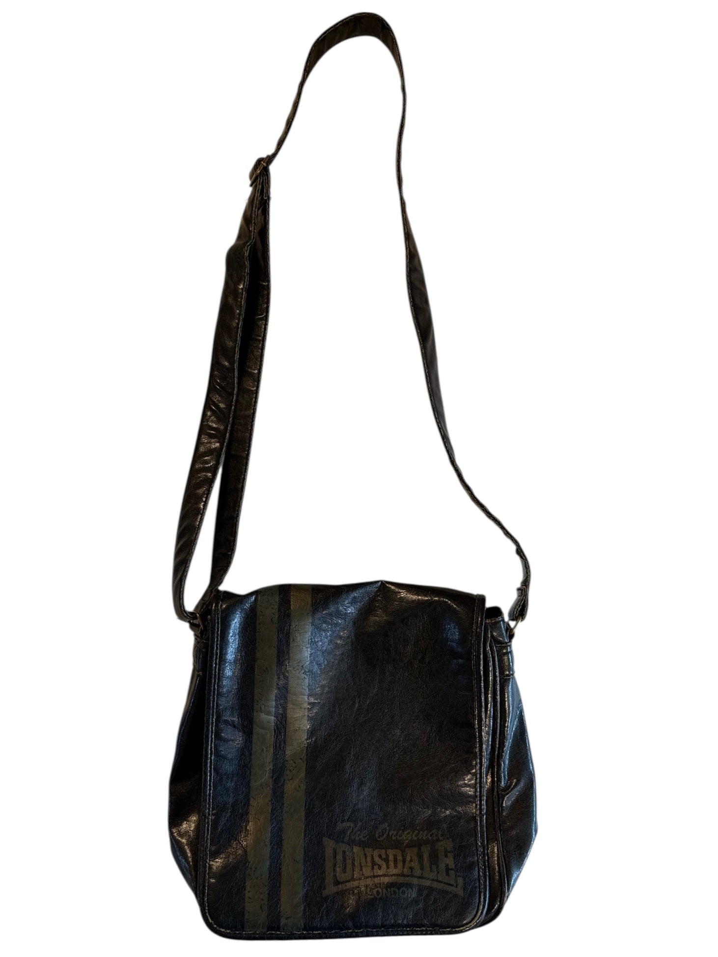 Black green Lonsdale Vtg crossbody bag