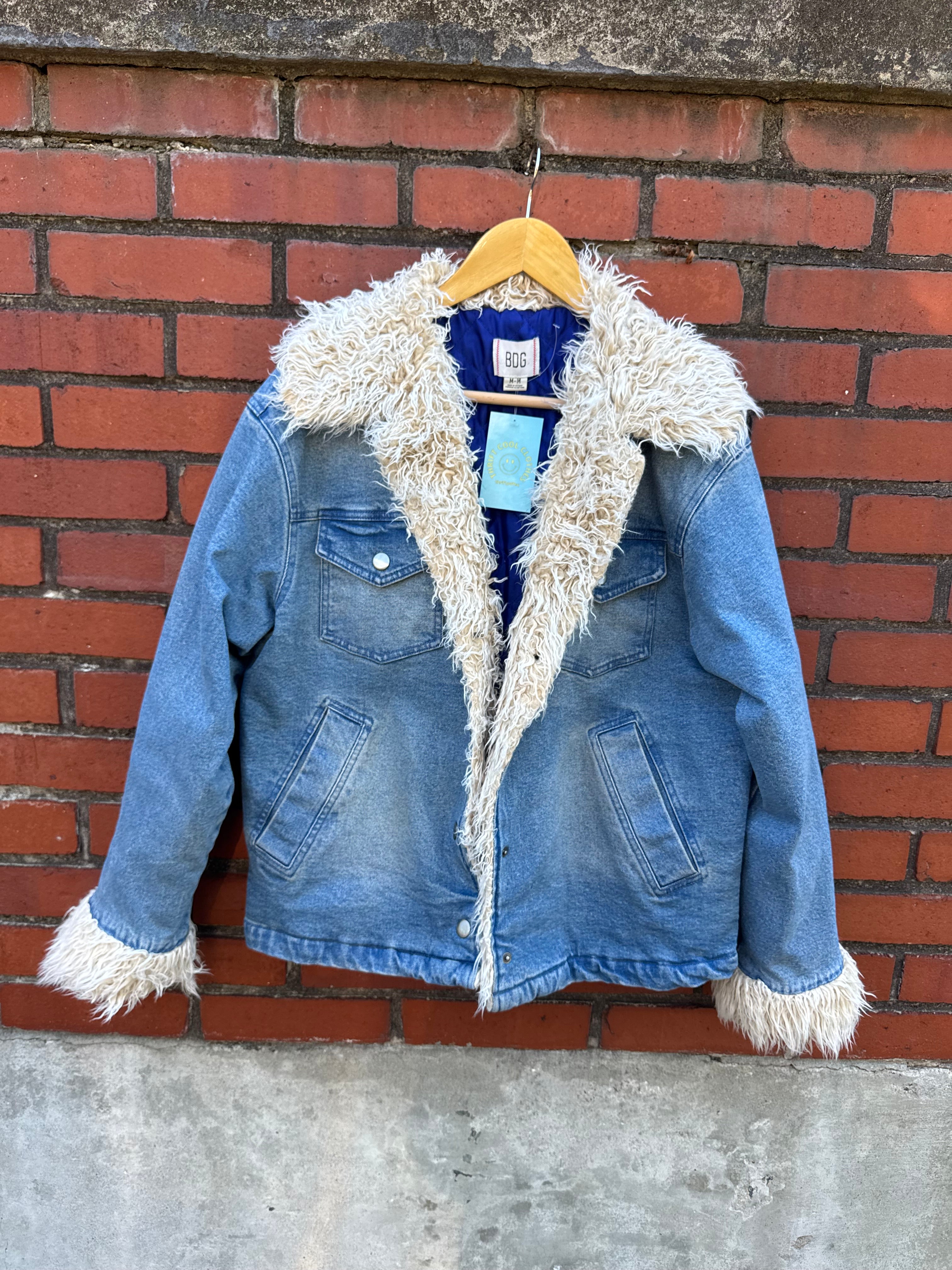 blue beige bdg denim penny lane, m