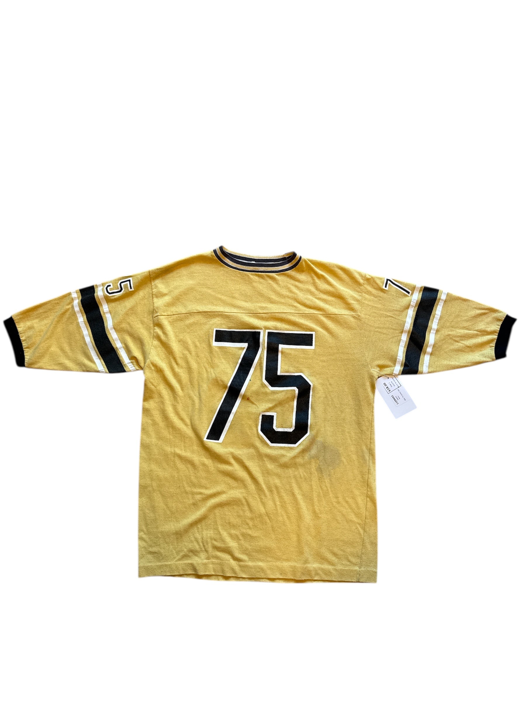 Yellow Sears 80s 75 jersey tee, L