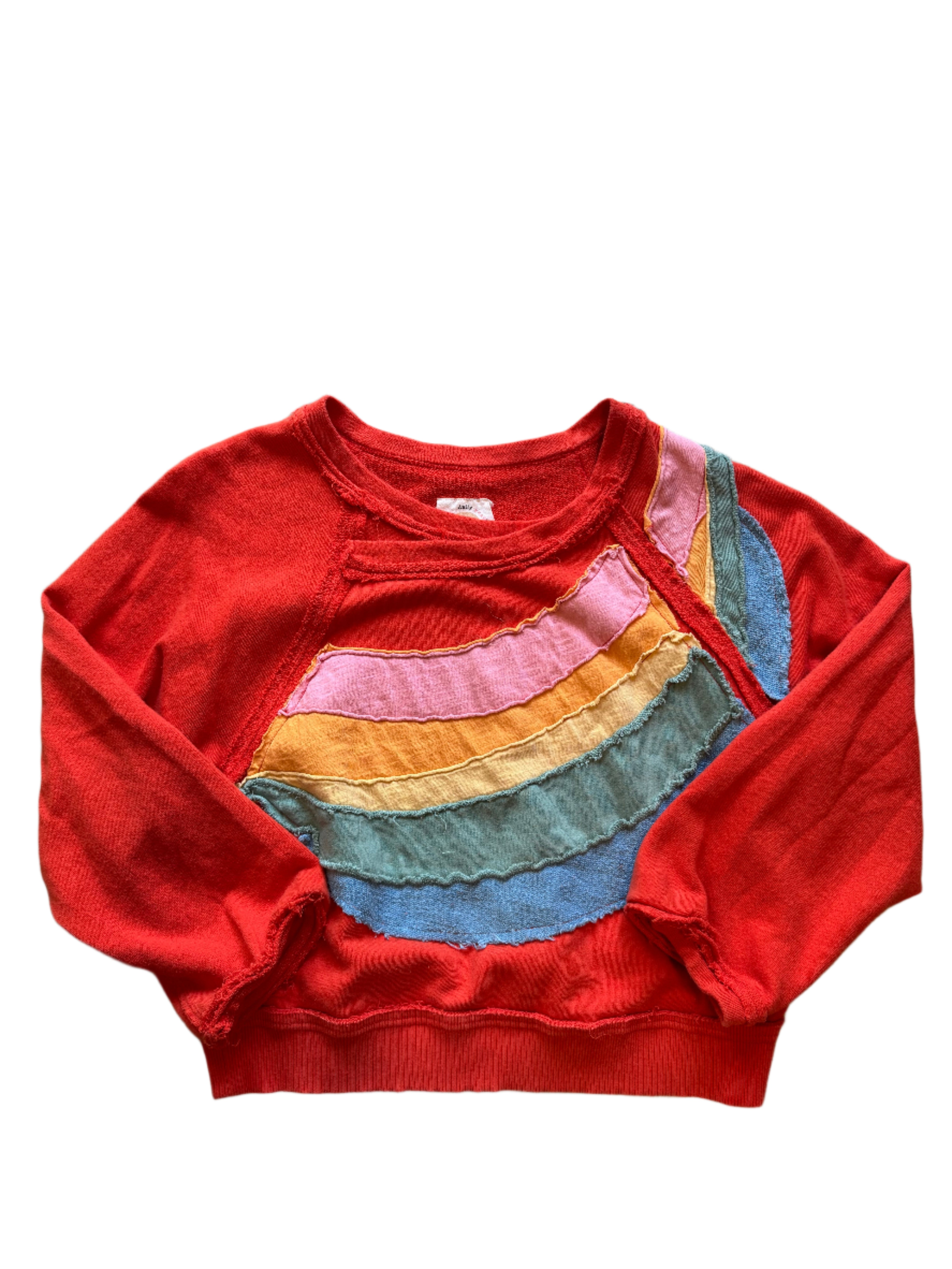 Orange Daily practice Distressed sweatshirt, S