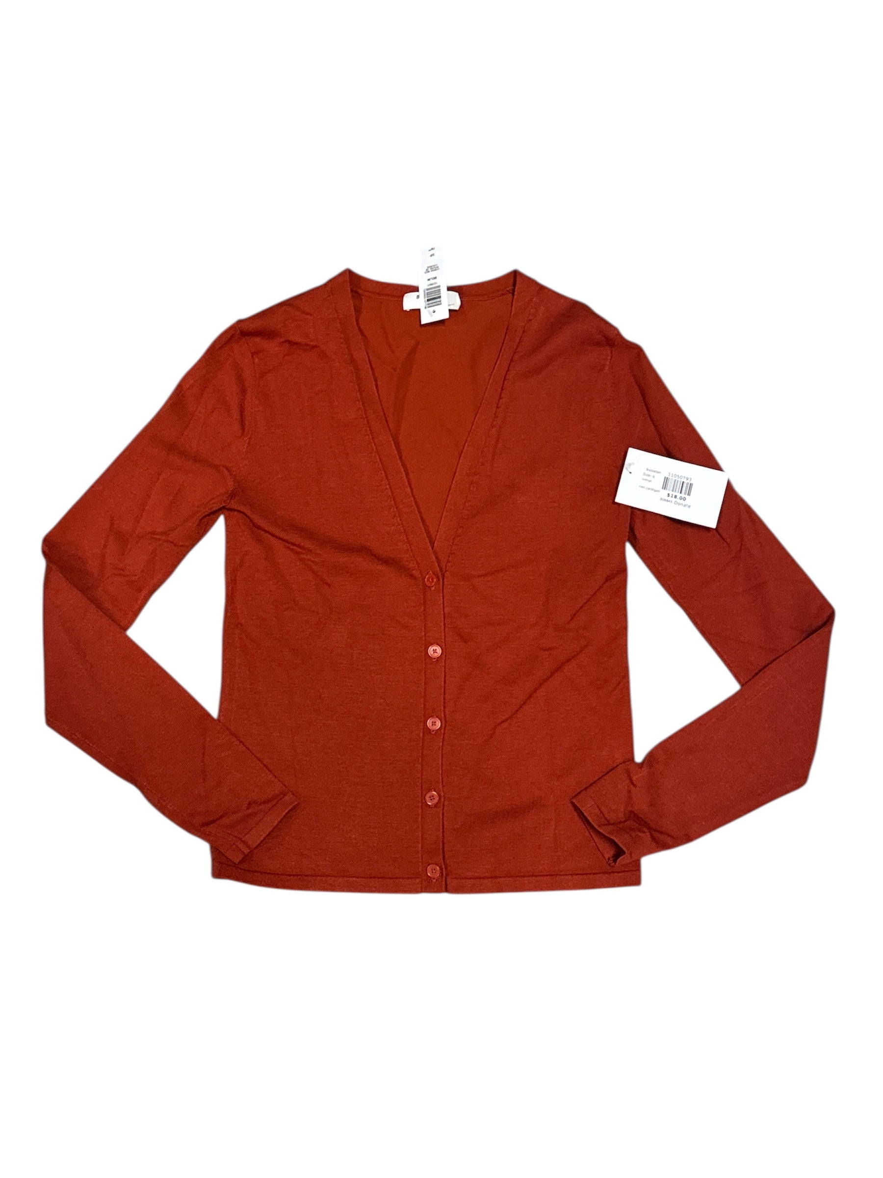 orange babaton nwt cardigan, s