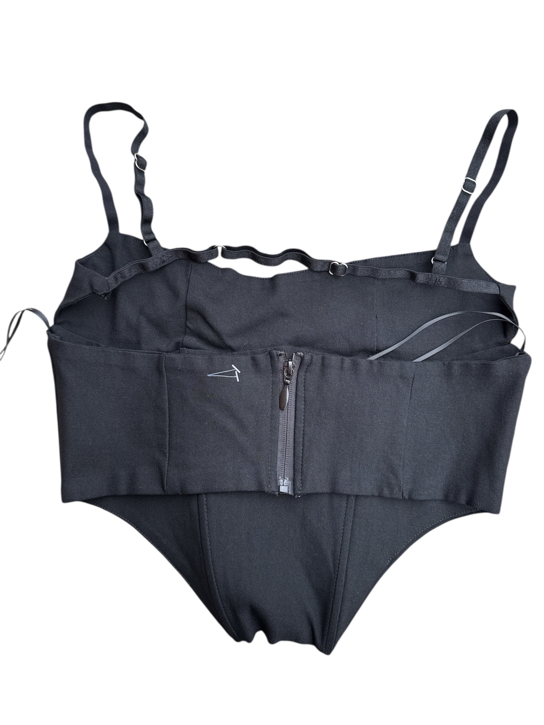fashion nova crop top corset, s