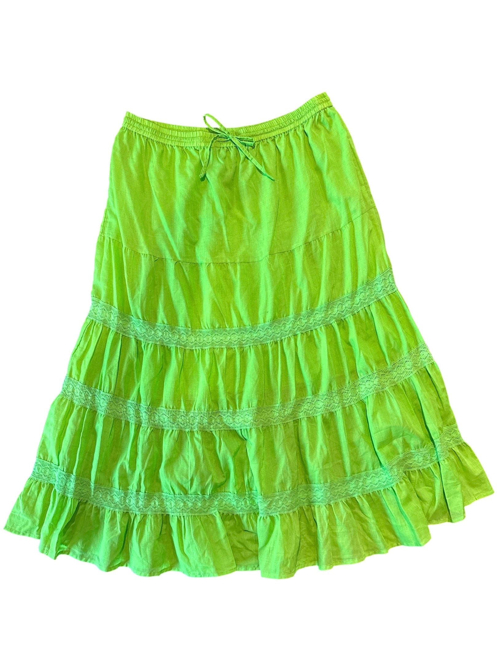 green jennifer lauren flowy maxi, 2x