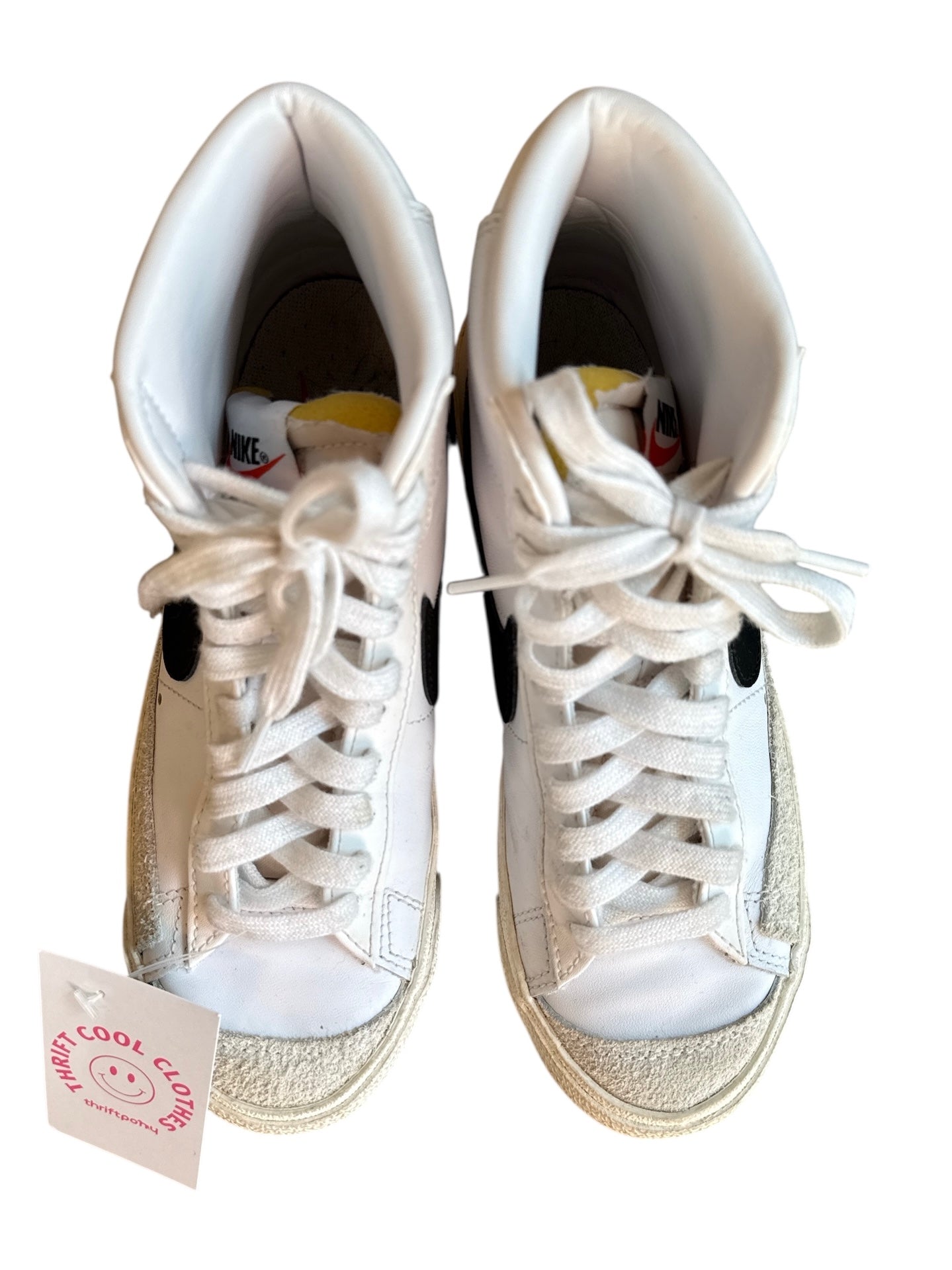 white black nike hi top sneakers, 7