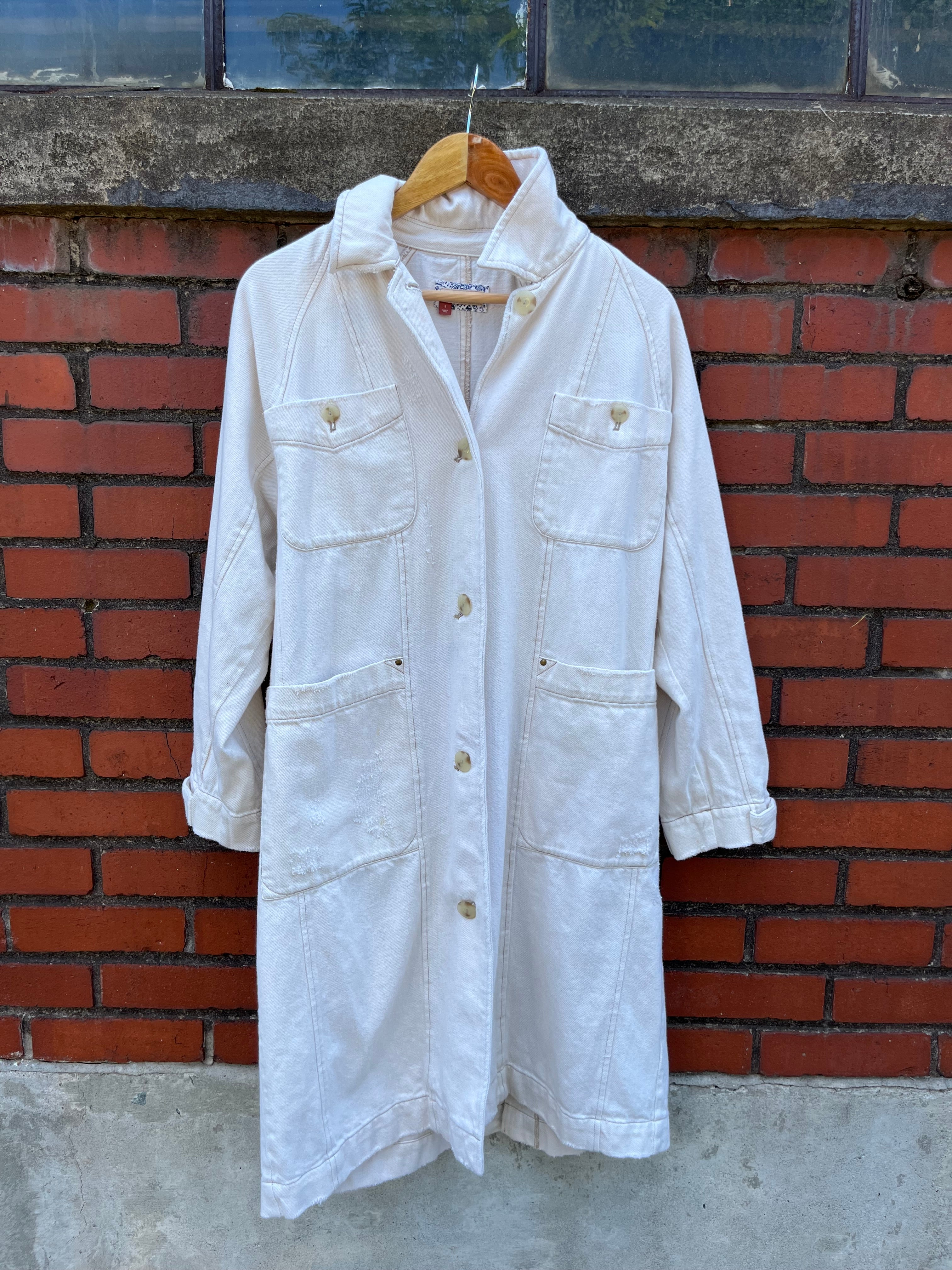 Beige Pilcro Long jacket, S