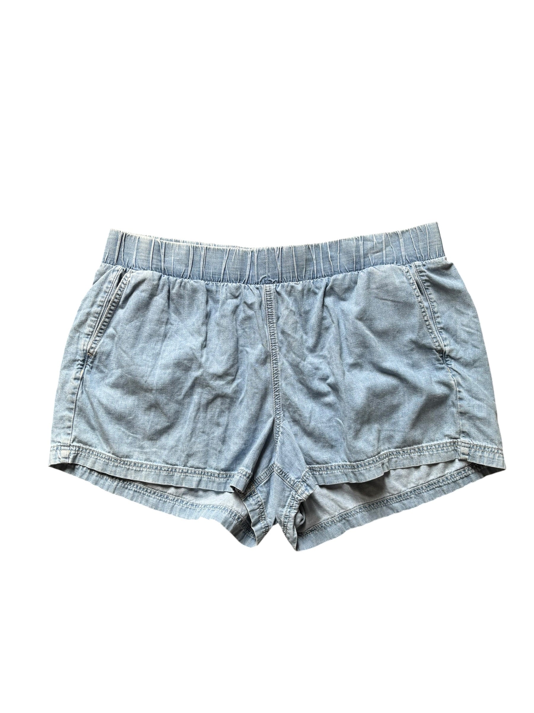 blue torrid denim shorts, 2X