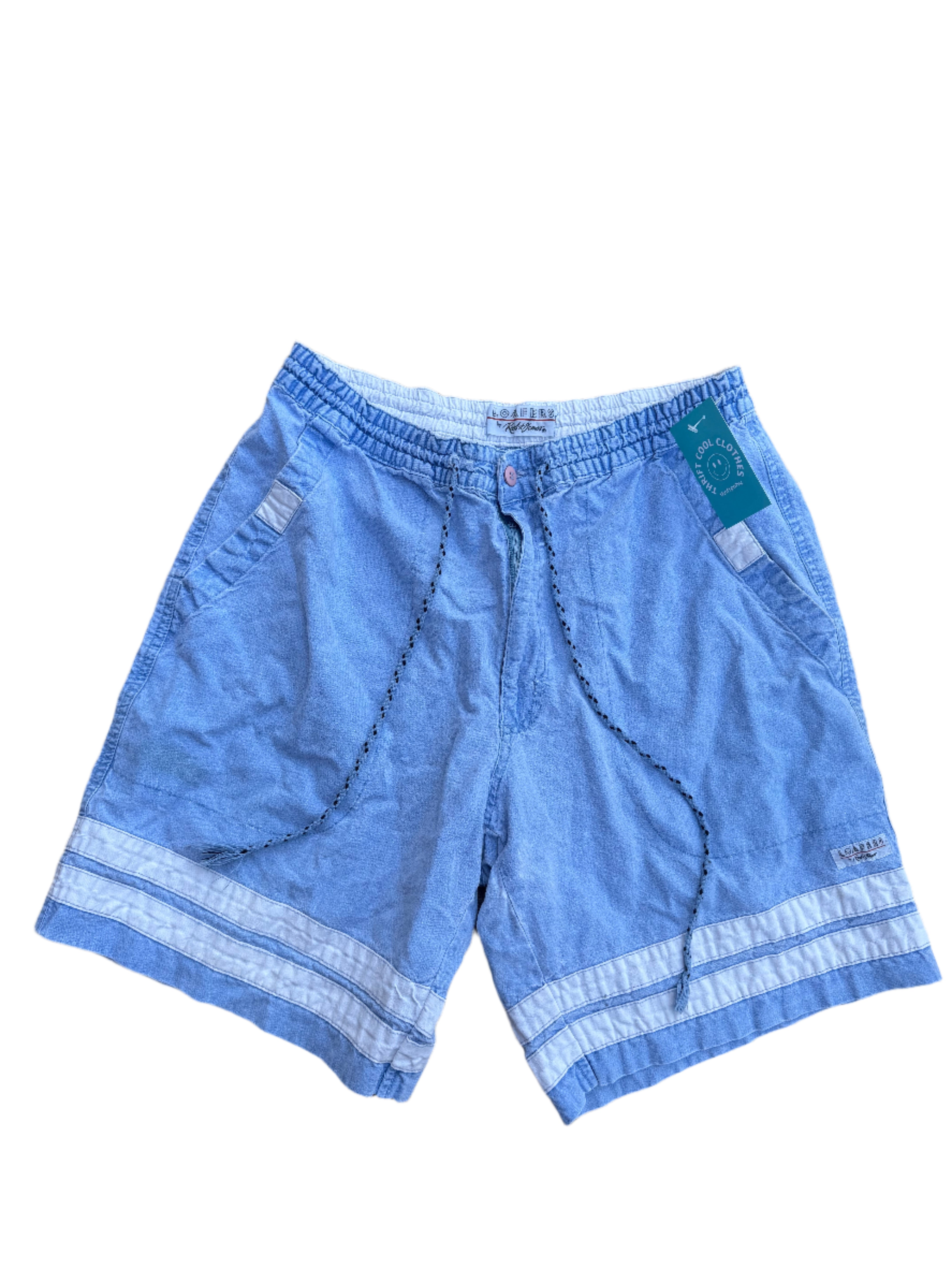 blue loafers vtg shorts, L